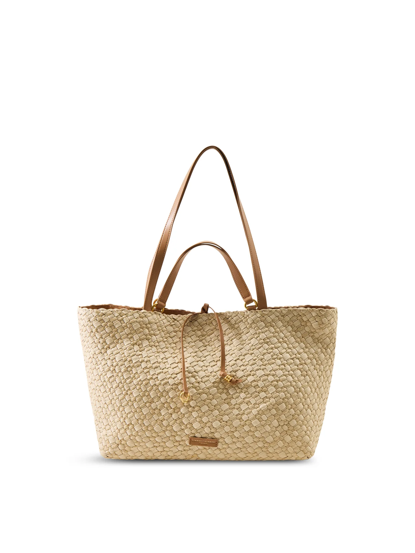Mercy Straw Tote Bag Beige