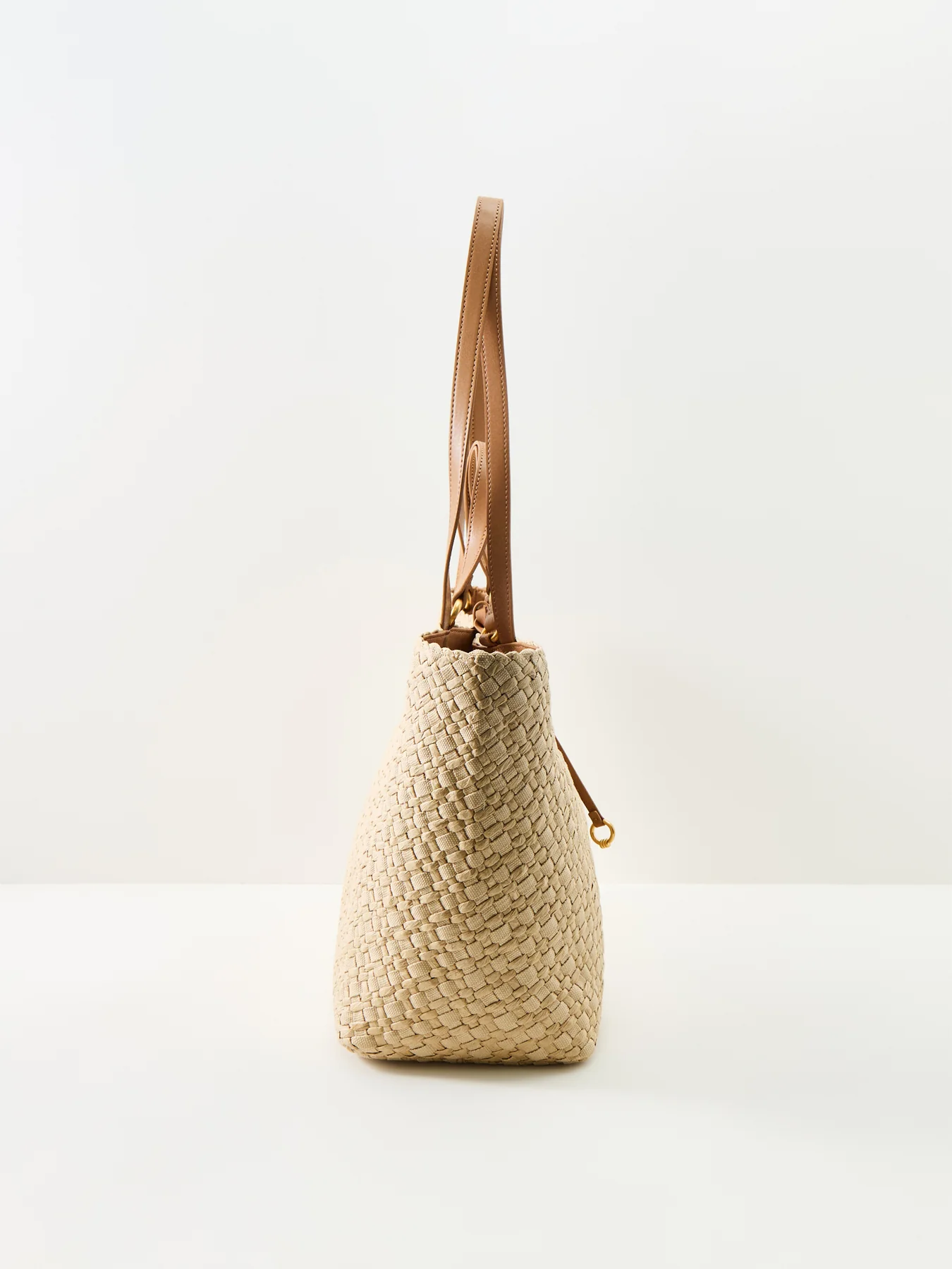 Mercy Straw Tote Bag Beige - Image 4