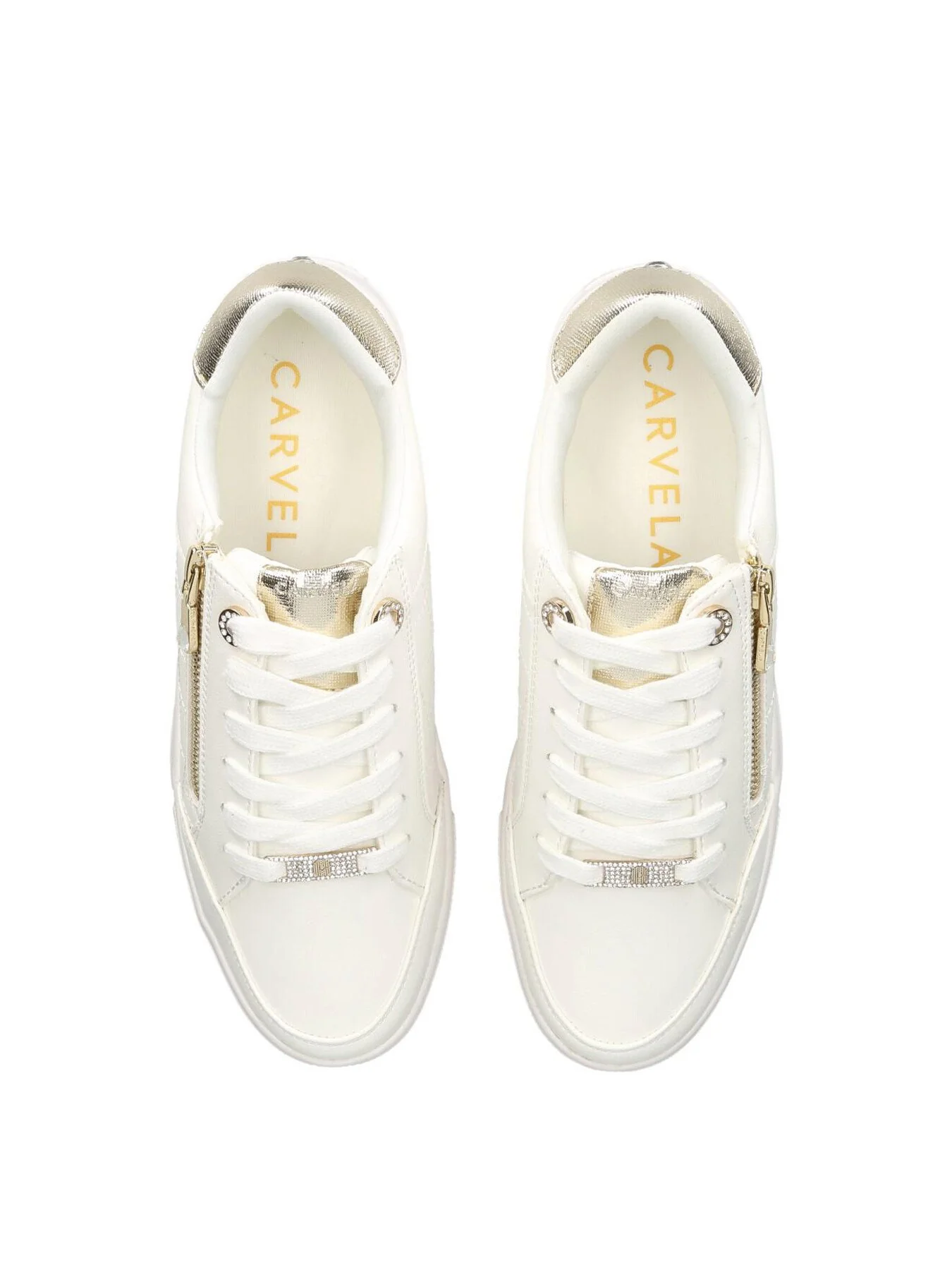 Jive Zip Trainers Gold Combination - Image 2