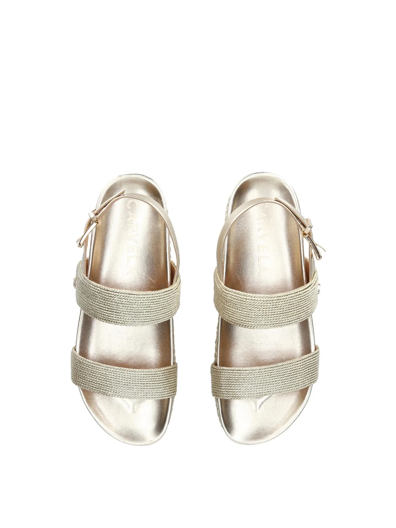 Gala Flatform Sandals Gold - Image 2