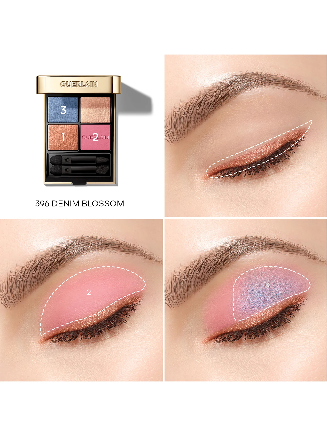Ombres G Denim Blossom Eyeshadow Quad - Image 3