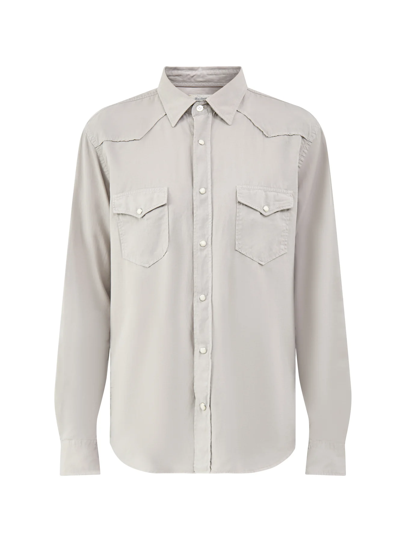 Long Sleeve Pattern Shirt Grey