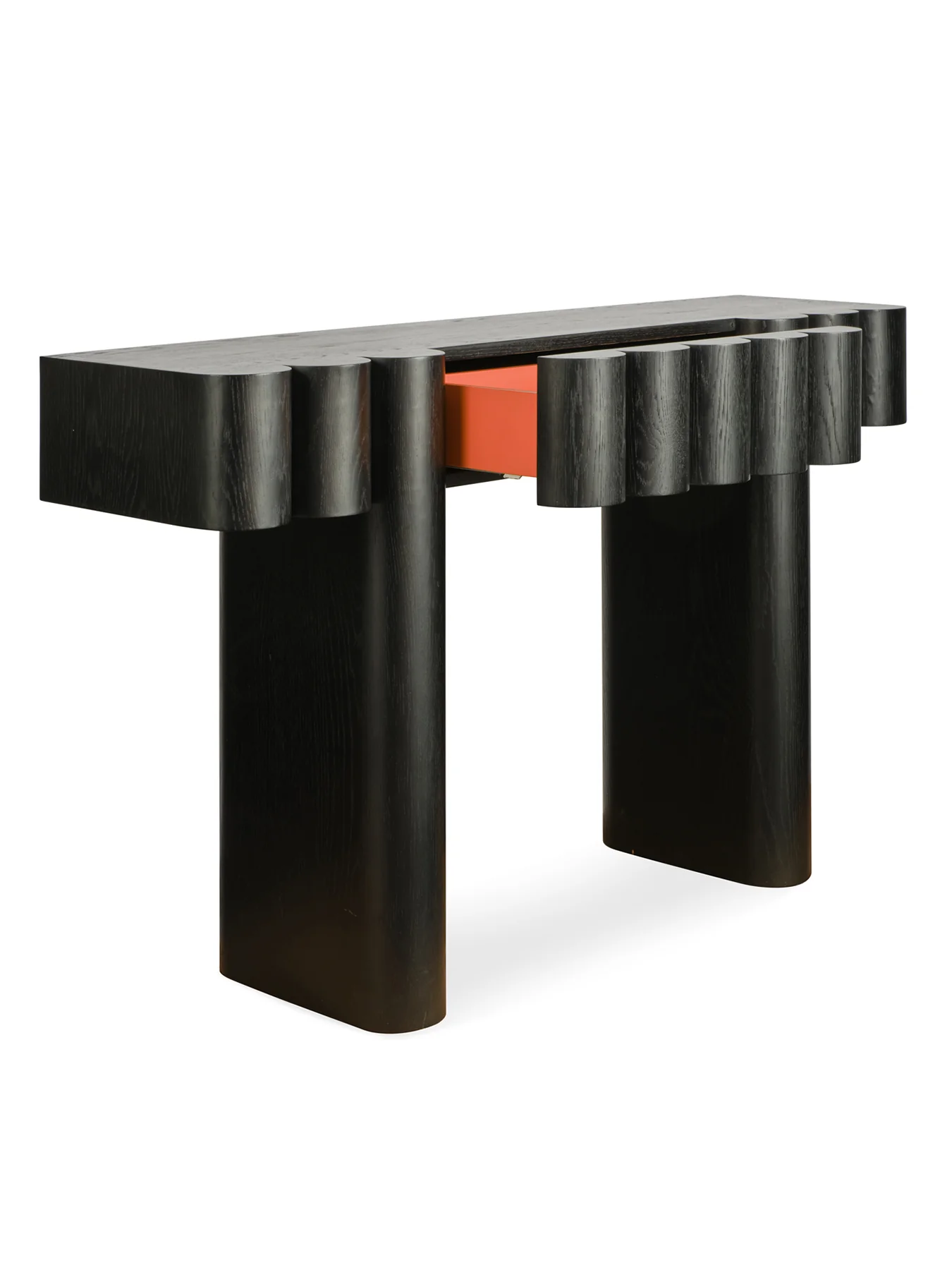 Roy Black Veneer Console Table - Image 3
