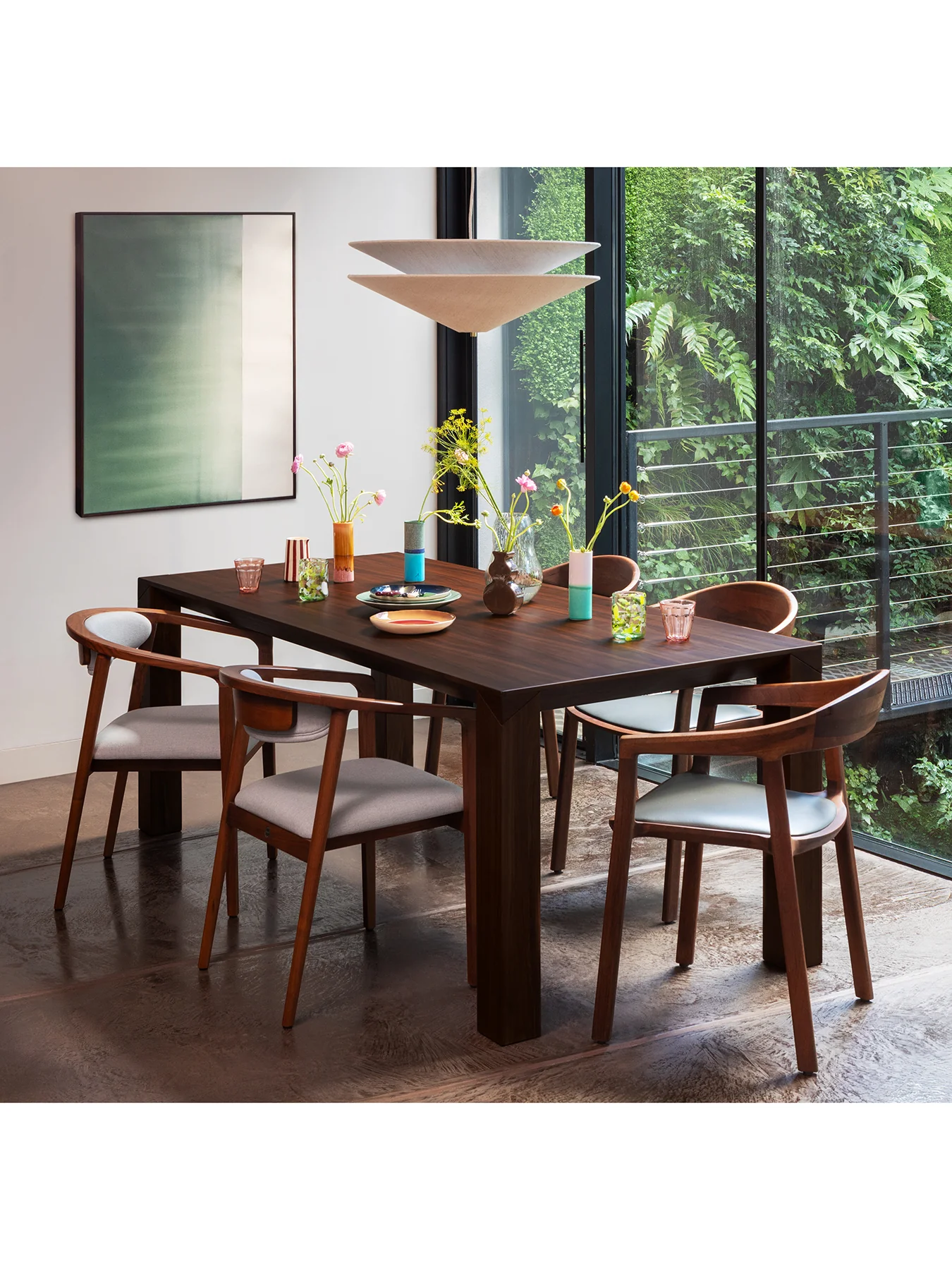 Angolo Large Dining Table Walnut - Image 2