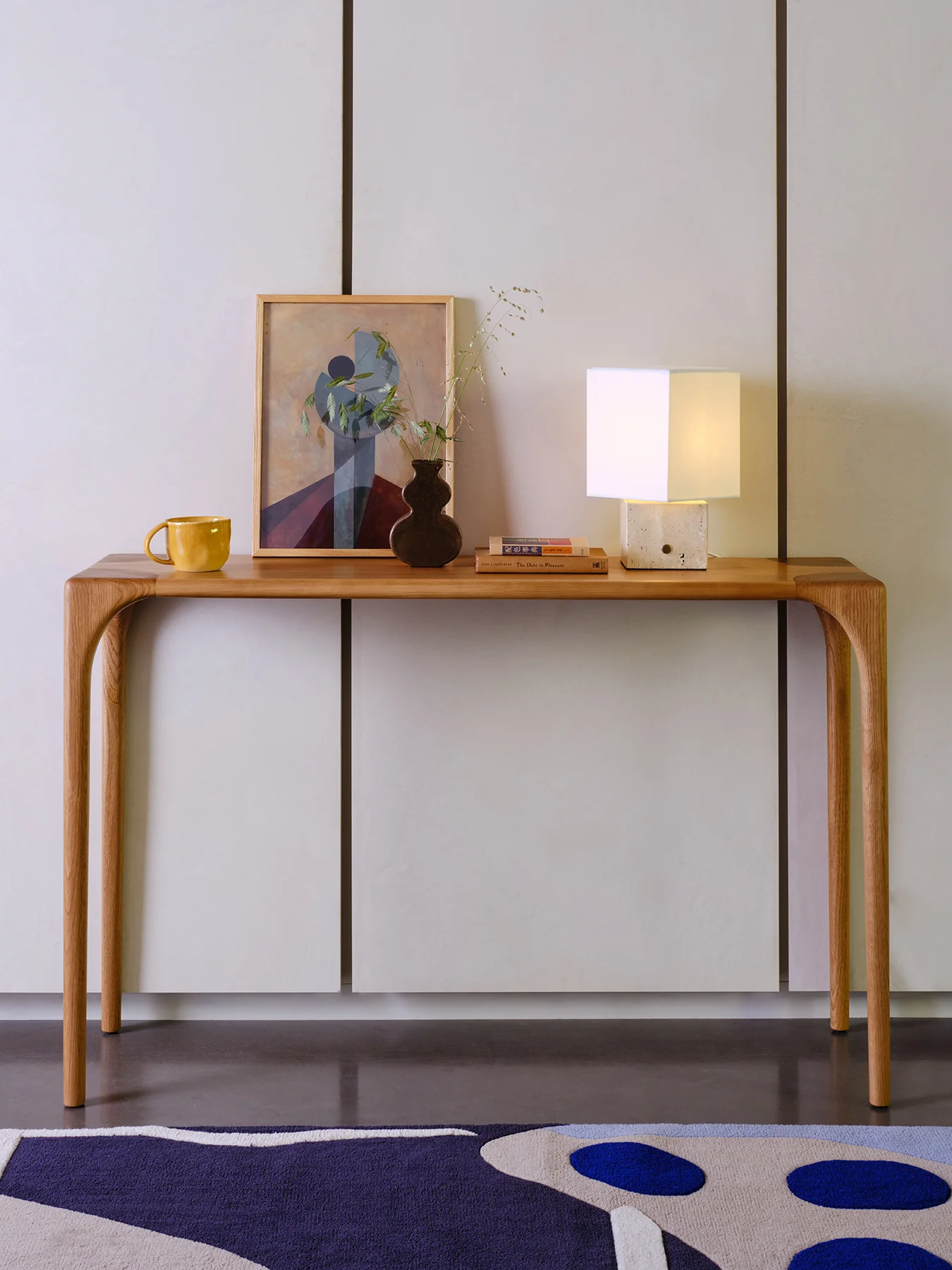 Arch Console Table Oak - Image 2