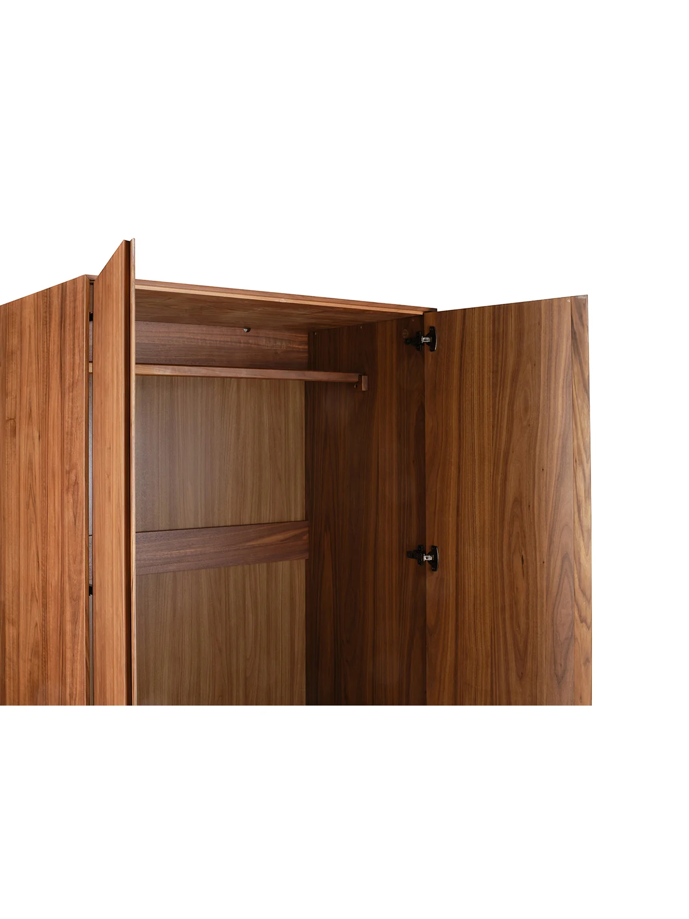 Lars Walnut 2 Door Wardrobe - Image 3