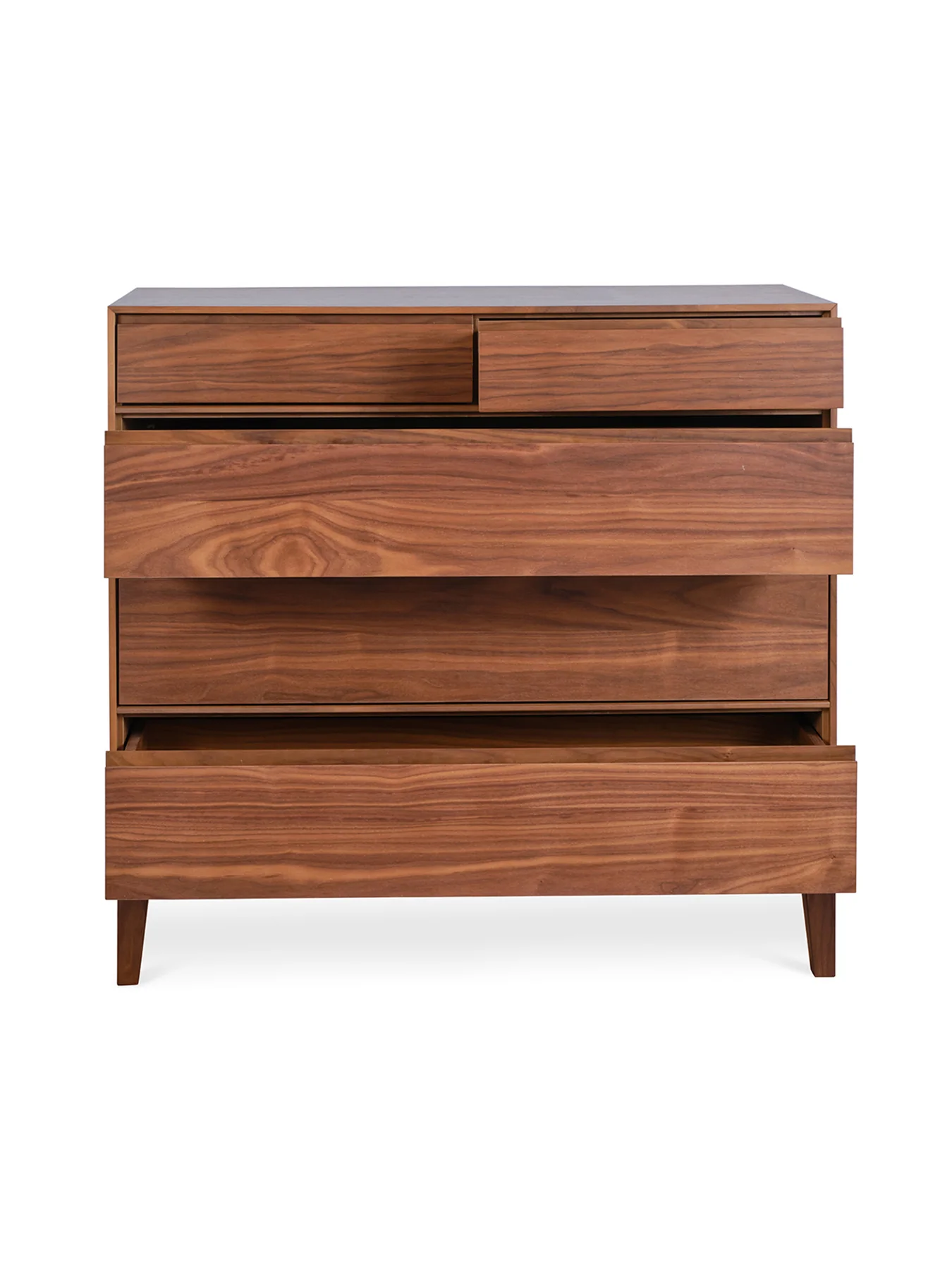 Lars Walnut 5 Drawer Chest - Image 4