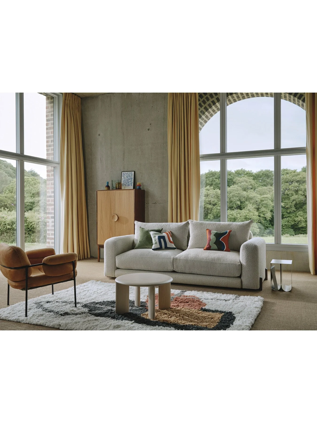 Heal’s Nuvola 4-Seater Sofa Chunky Bouclé Ecru - Image 2