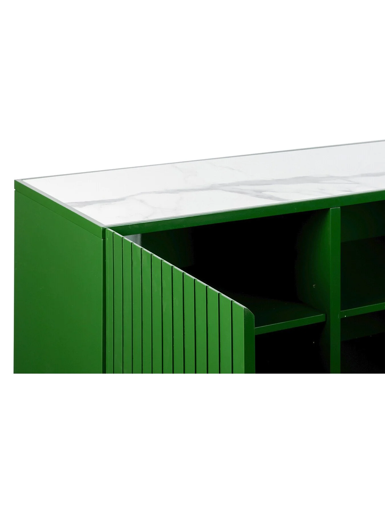 Riga Sideboard White Ceramic High Gloss Green - Image 3