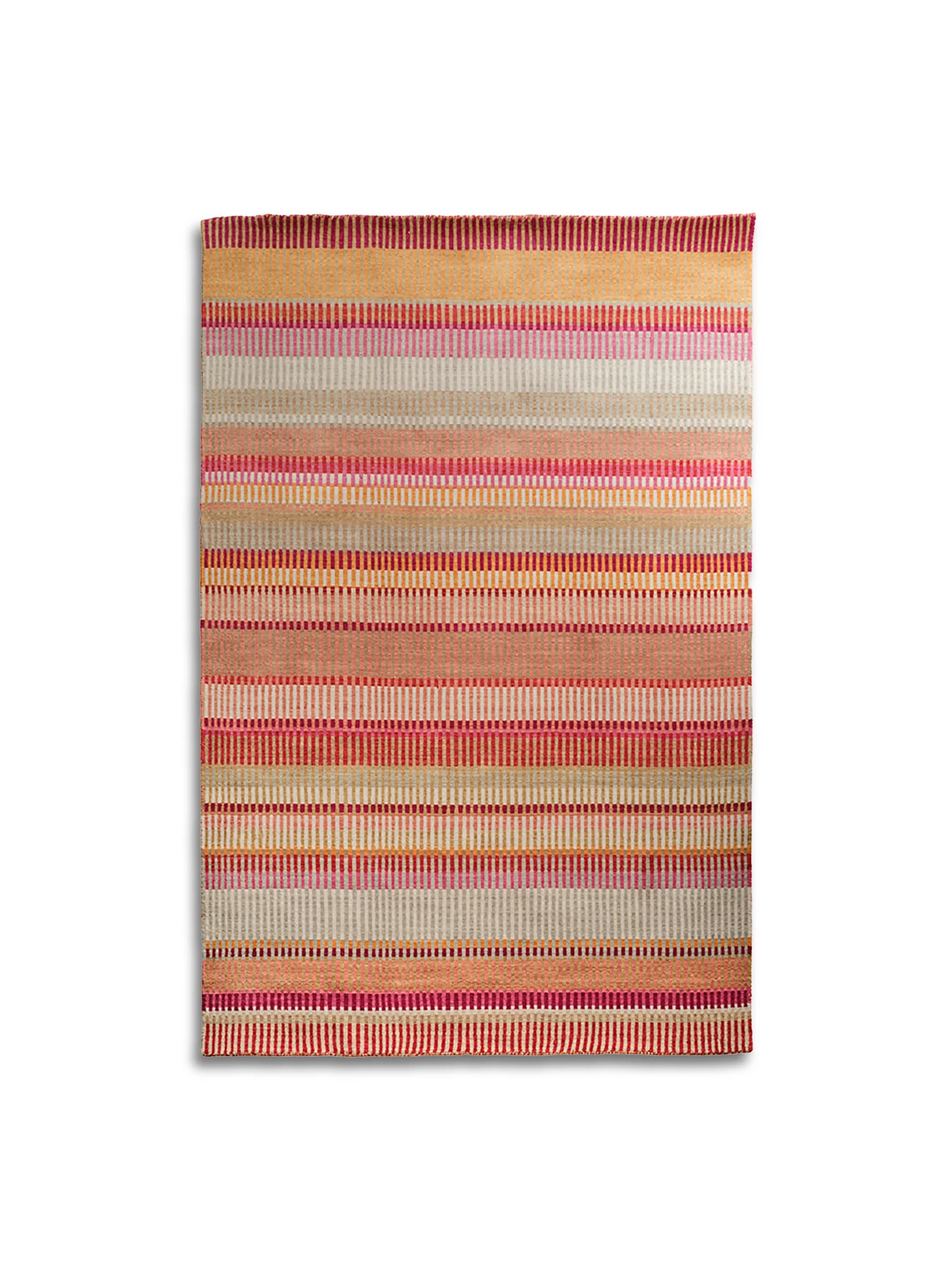 Stripes Wool Rug Natural Small
