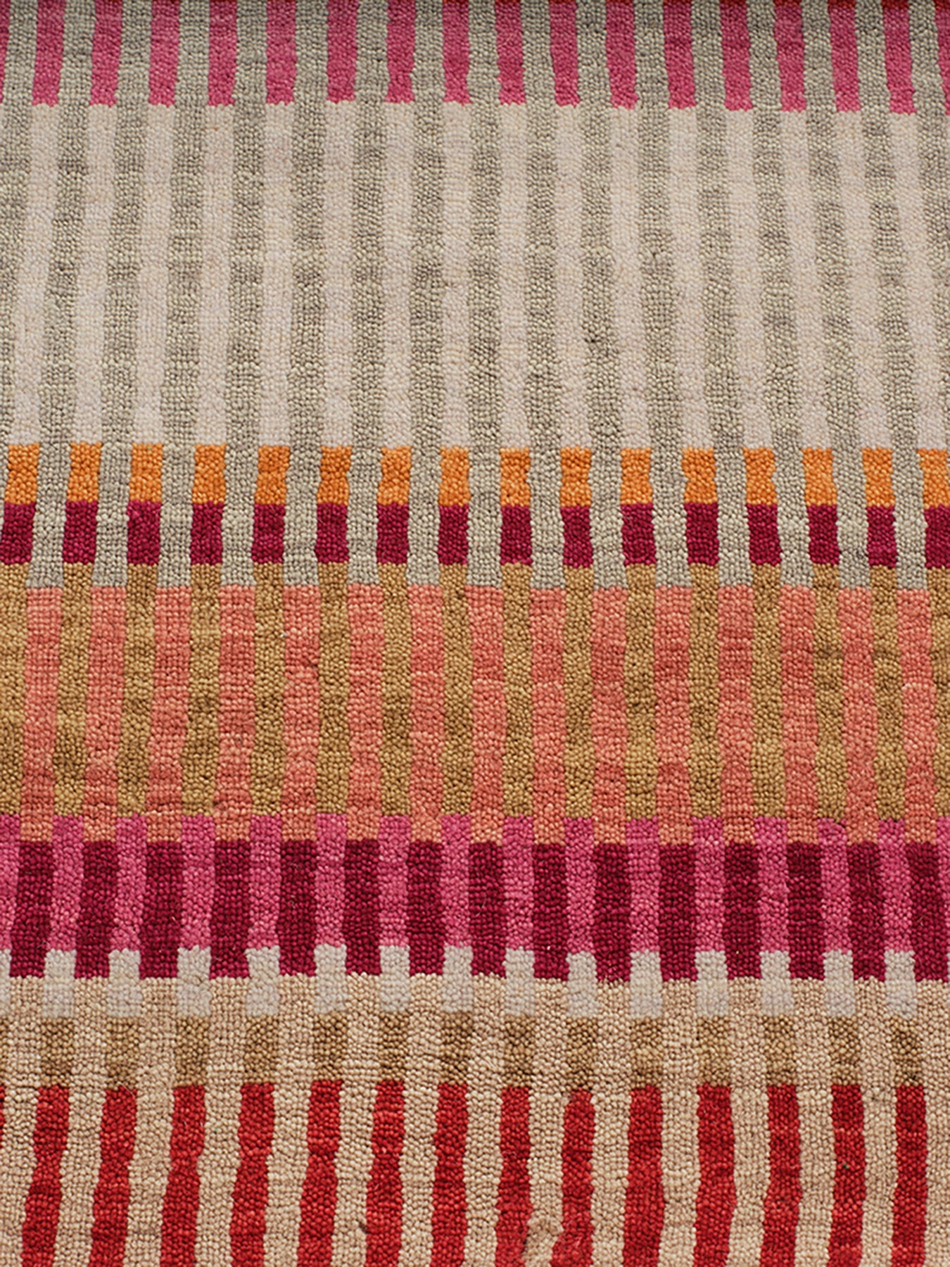 Stripes Wool Rug Natural Medium - Image 3