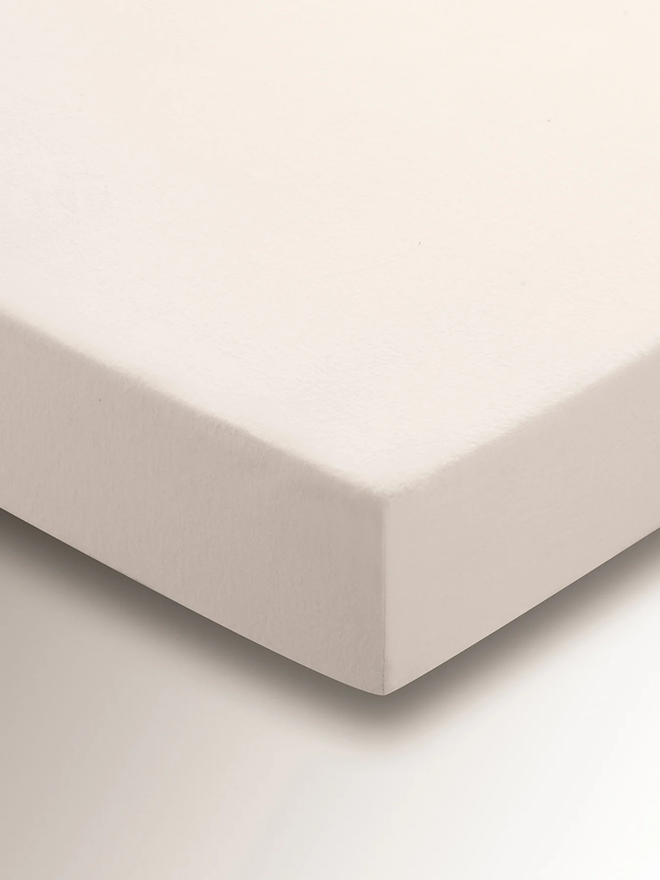 Ivory Brushed Cotton Fitted Sheet Superking