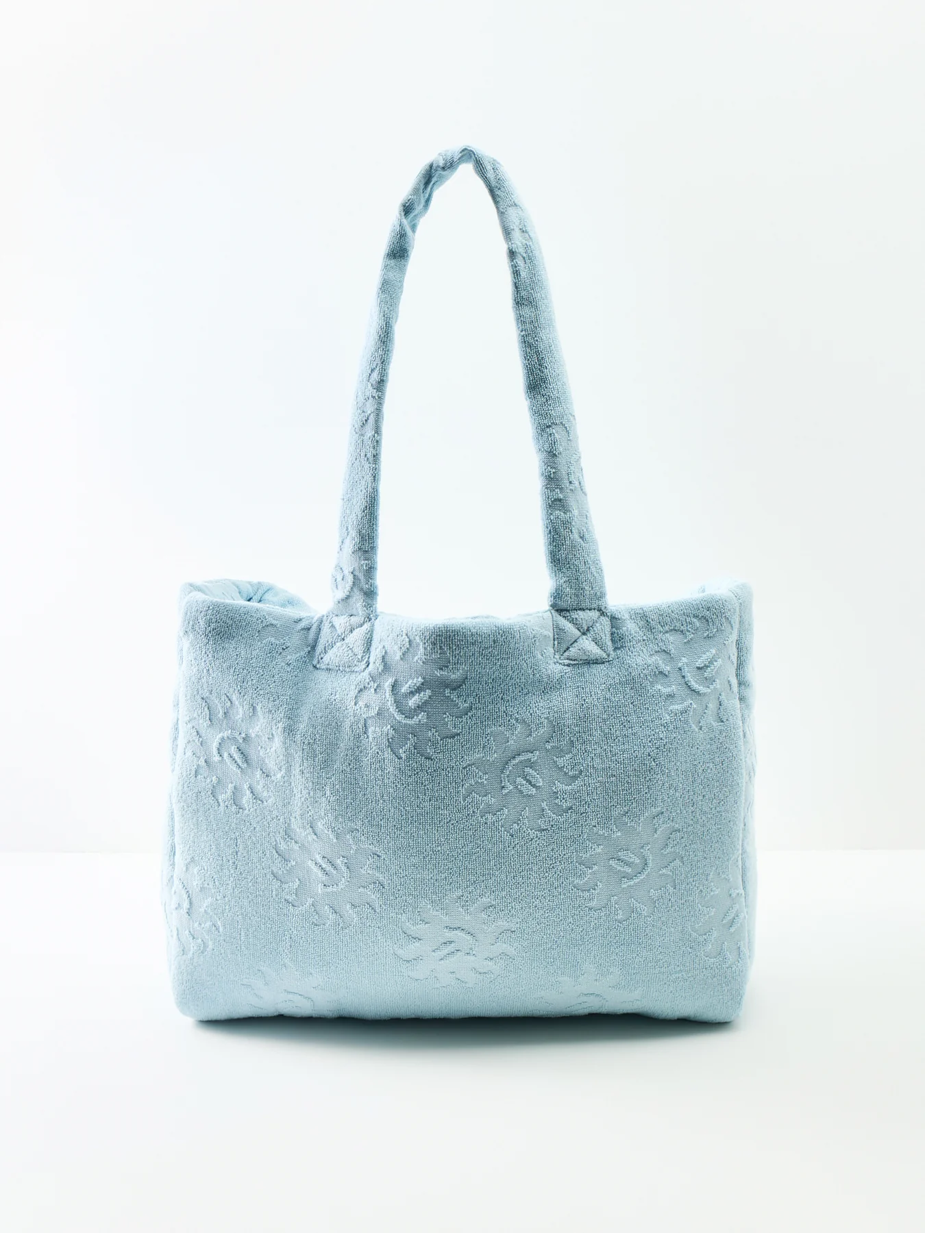 Sunny Towelling Beach Bag Metallic Ice Blue - Image 3