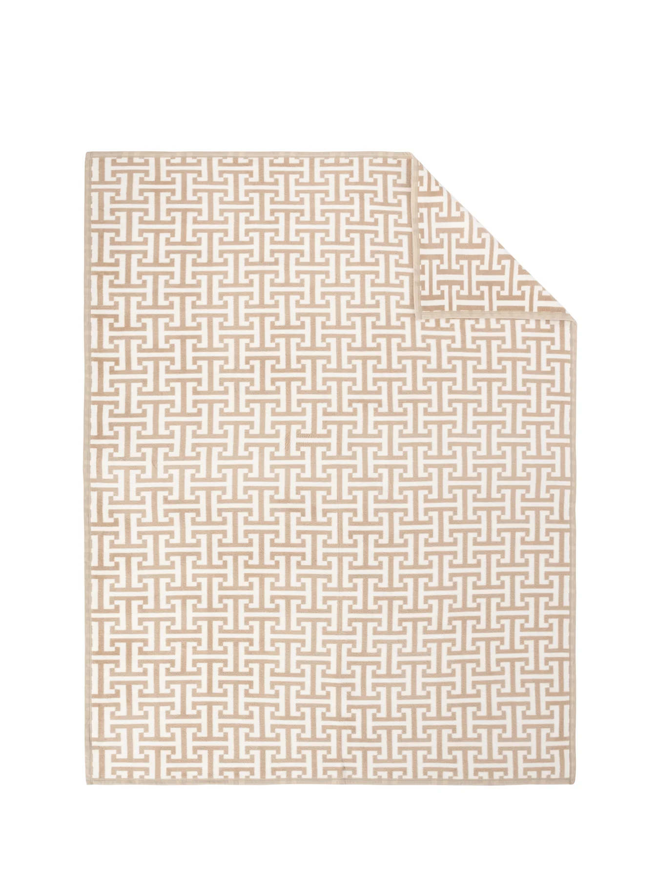Ibena Cambridge Blanket Beige - Image 2