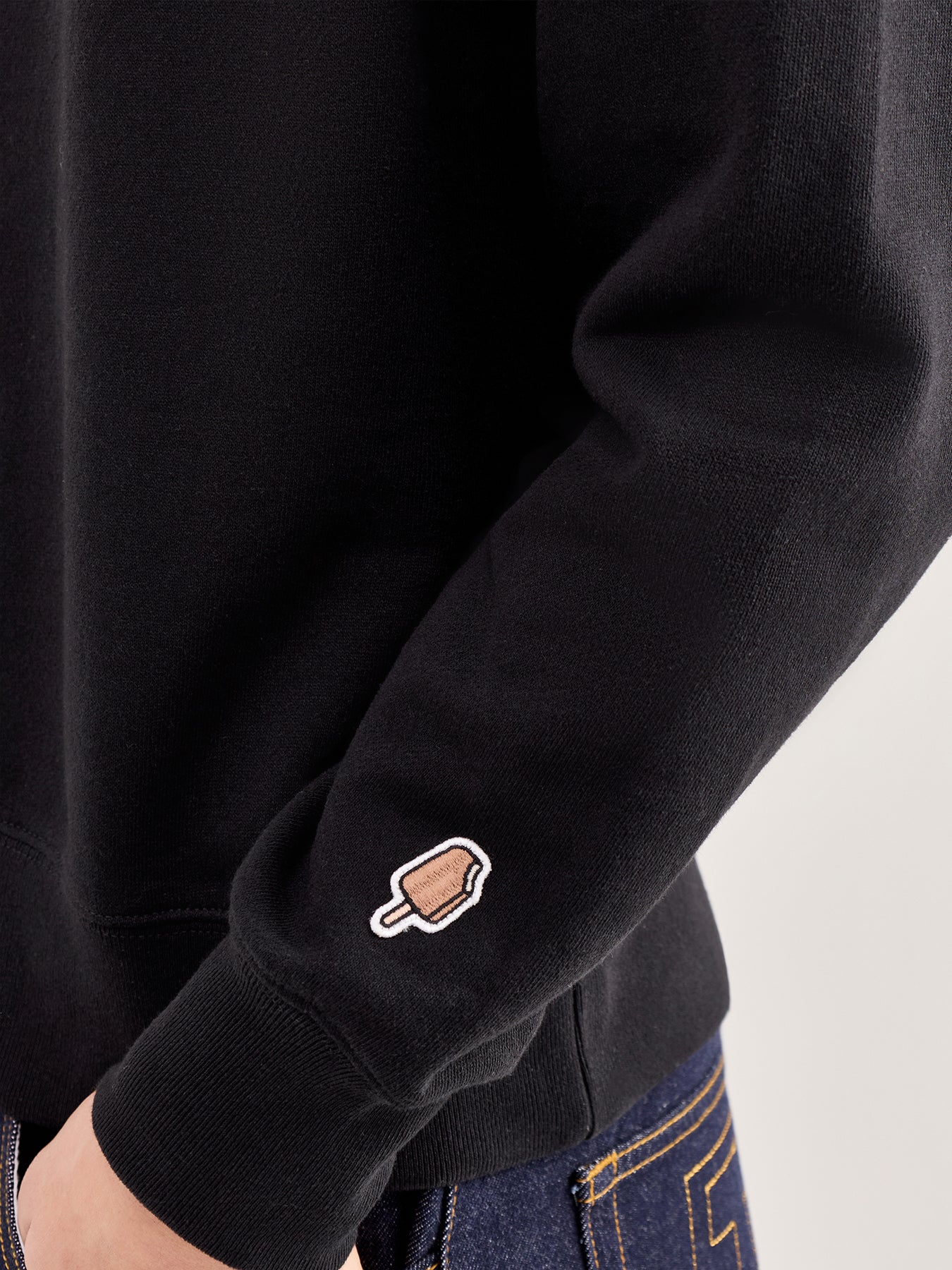 Spray Paint Running Dog Crewneck Black - Image 3