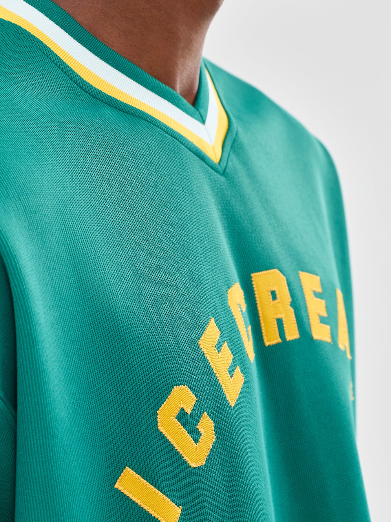V-Neck Sports Jersey Blue - Image 3