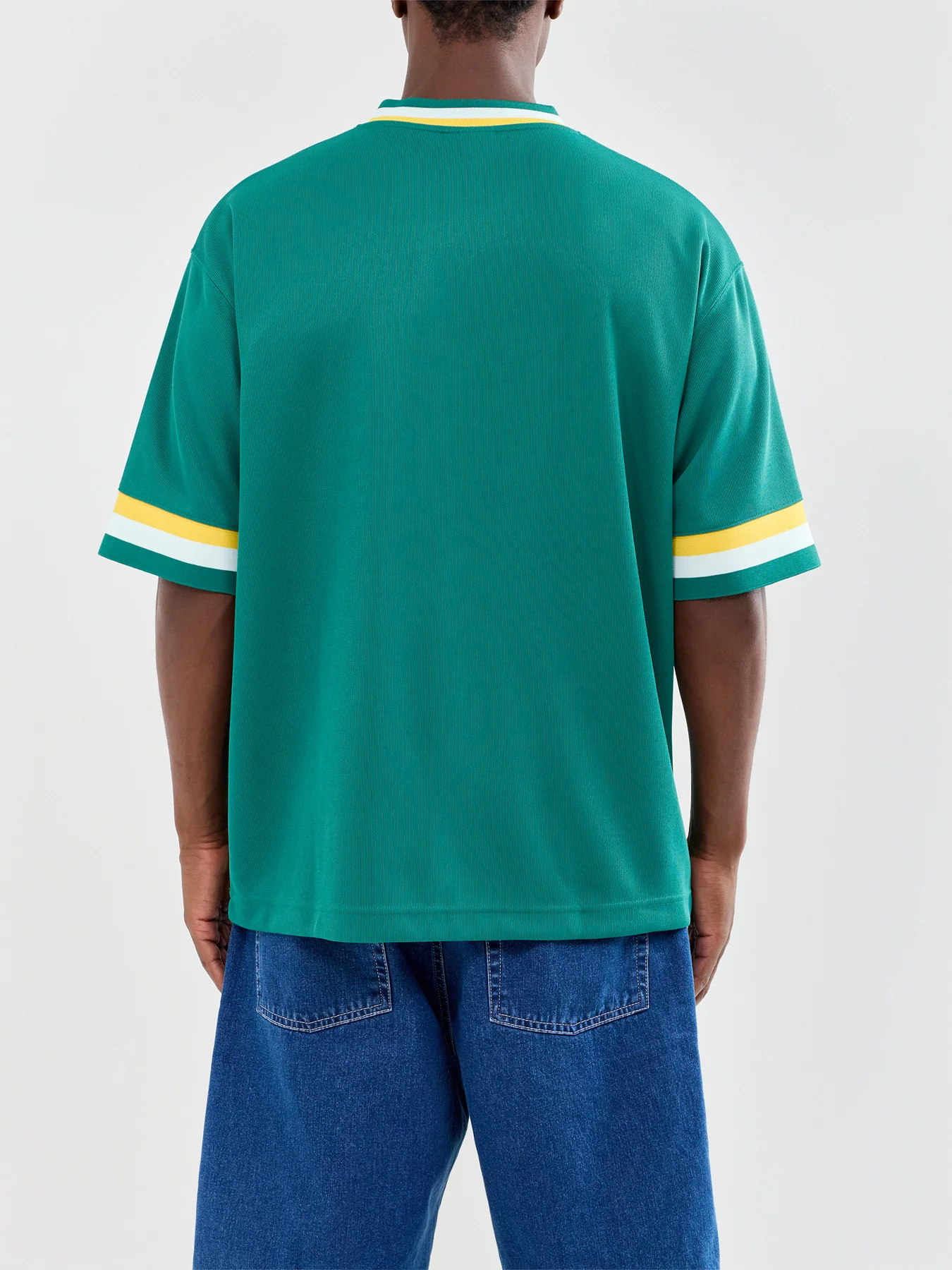 V-Neck Sports Jersey Blue - Image 5