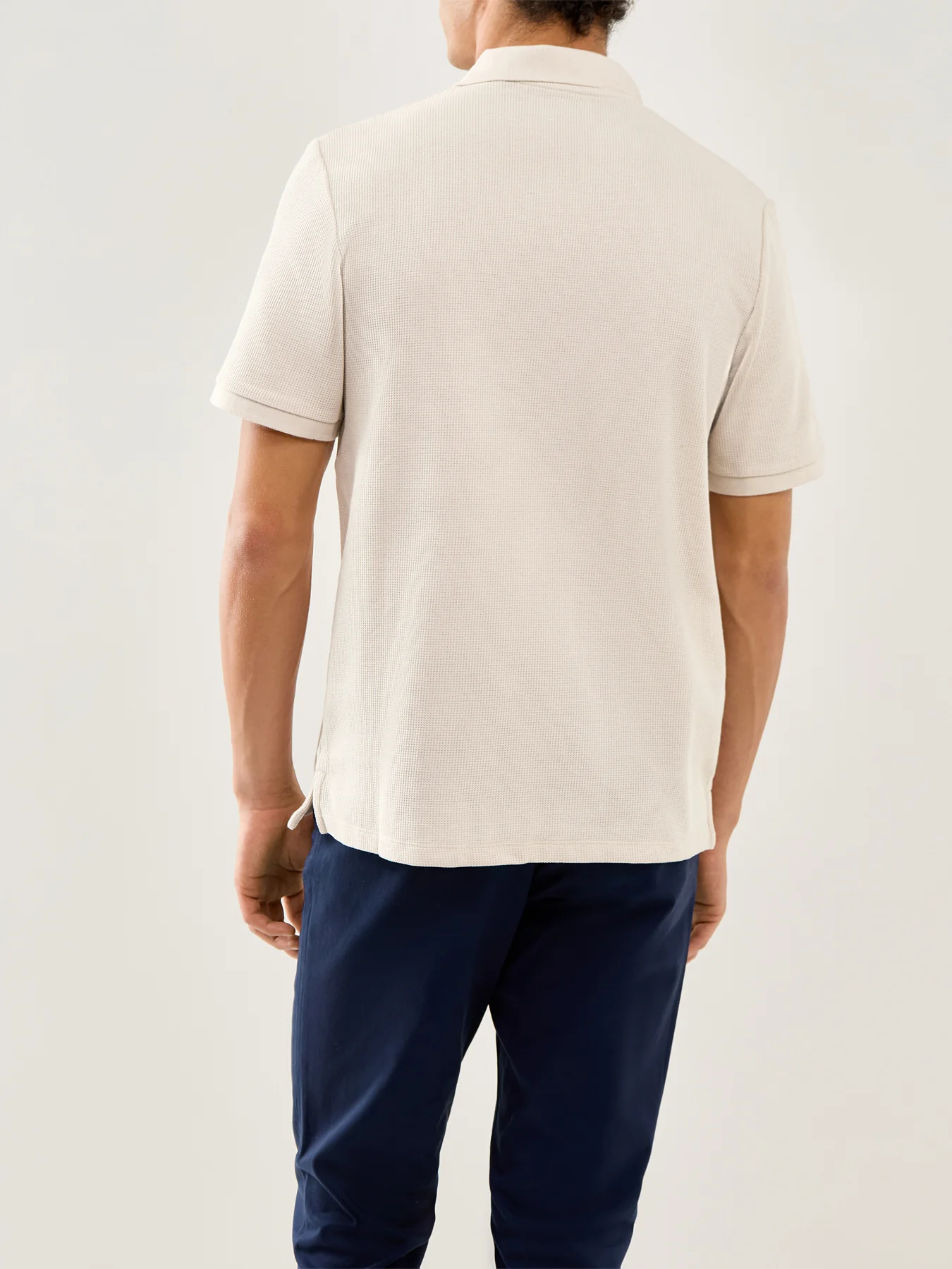 Austin Zip Polo White - Image 5