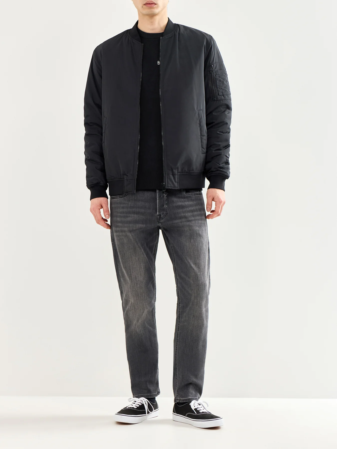 Slim Fit Denim Jeans Black - Image 2
