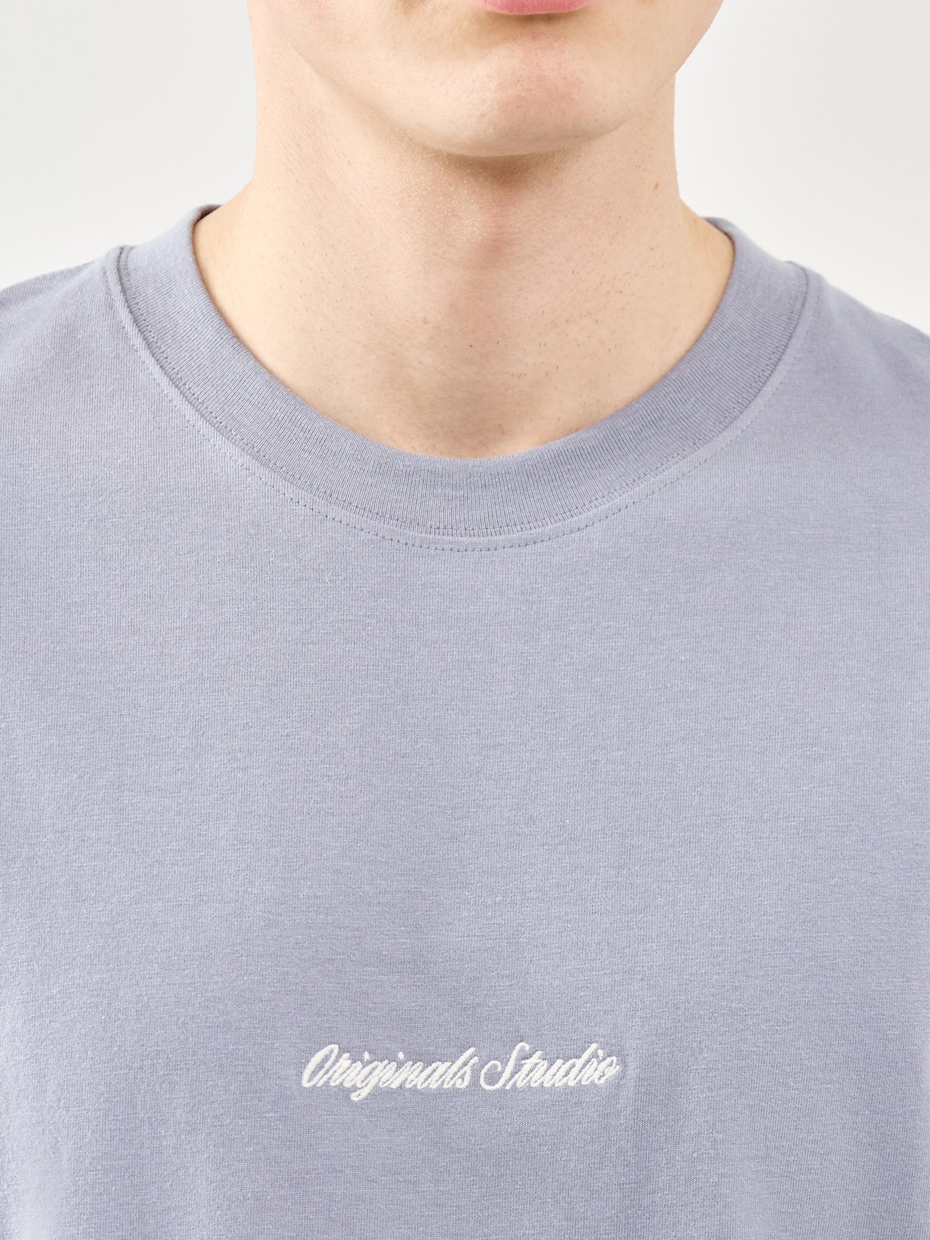 Jornorrebro Embroidered T-Shirt Blue - Image 3