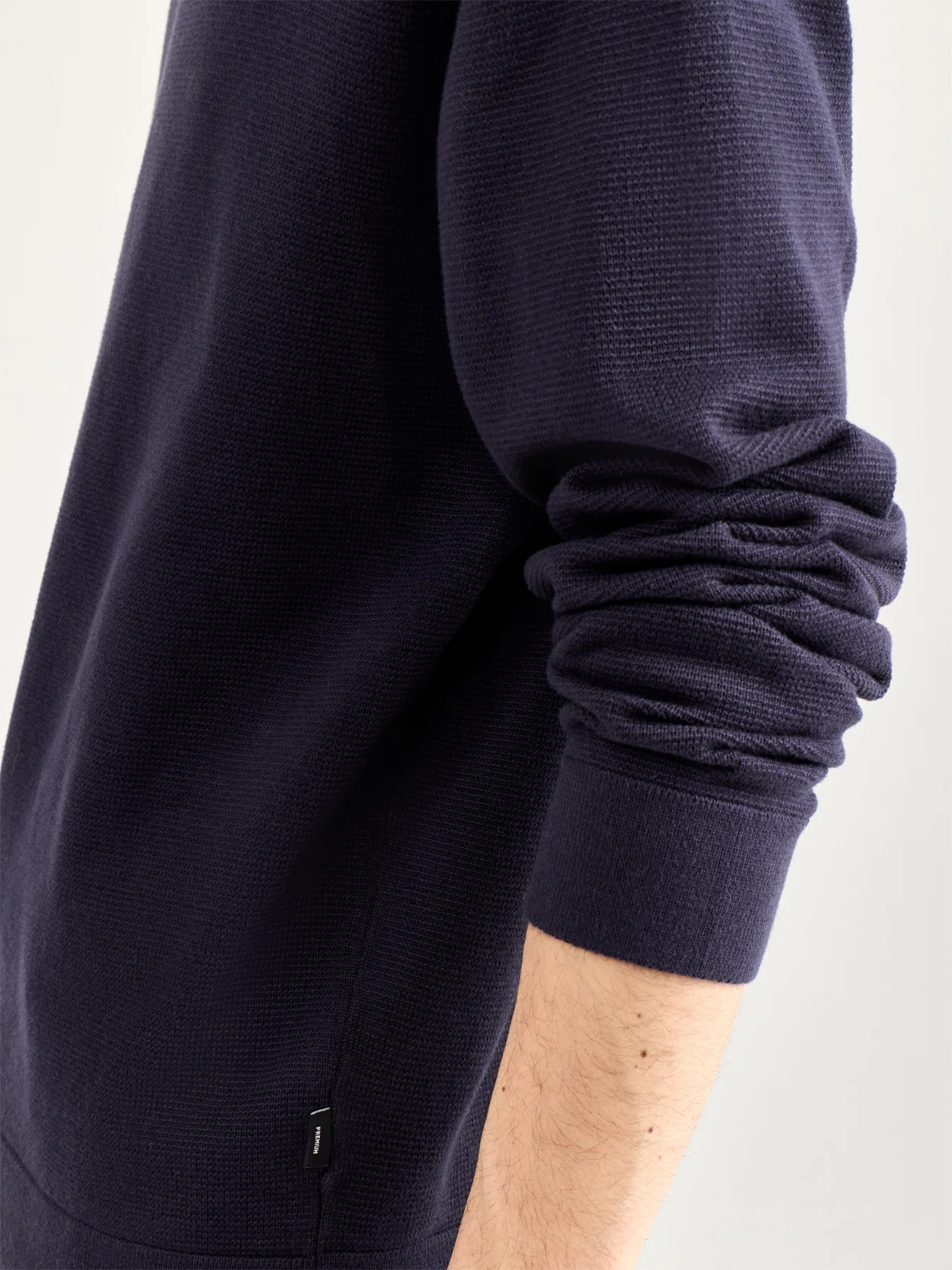 Spring Knit Crew Neck Navy - Image 3