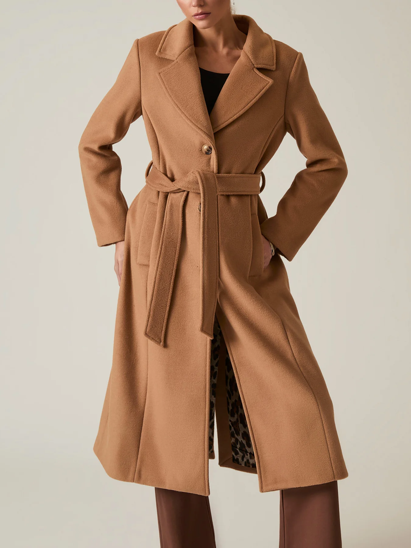 Classic Coat Camel - Image 3