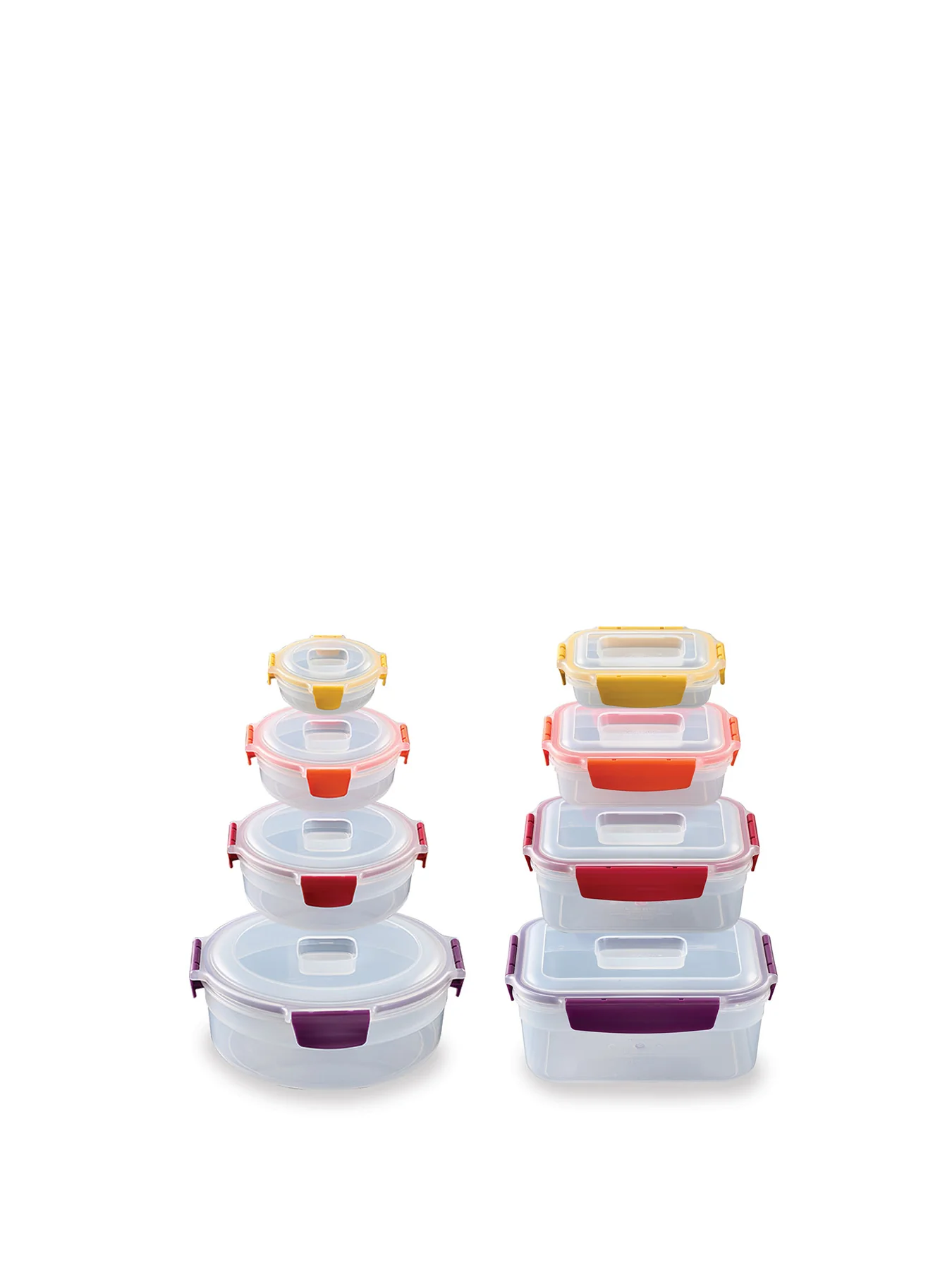 Nest Lock Round & Rectangular 8Piece Multi Sets