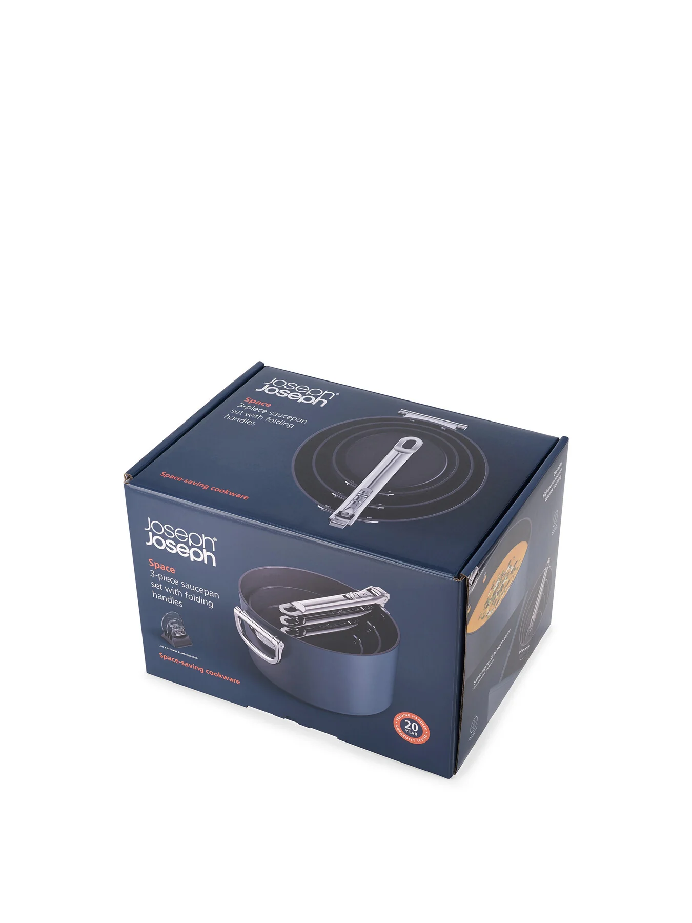Space Non Stick 3 Piece Saucepan Set - Image 3