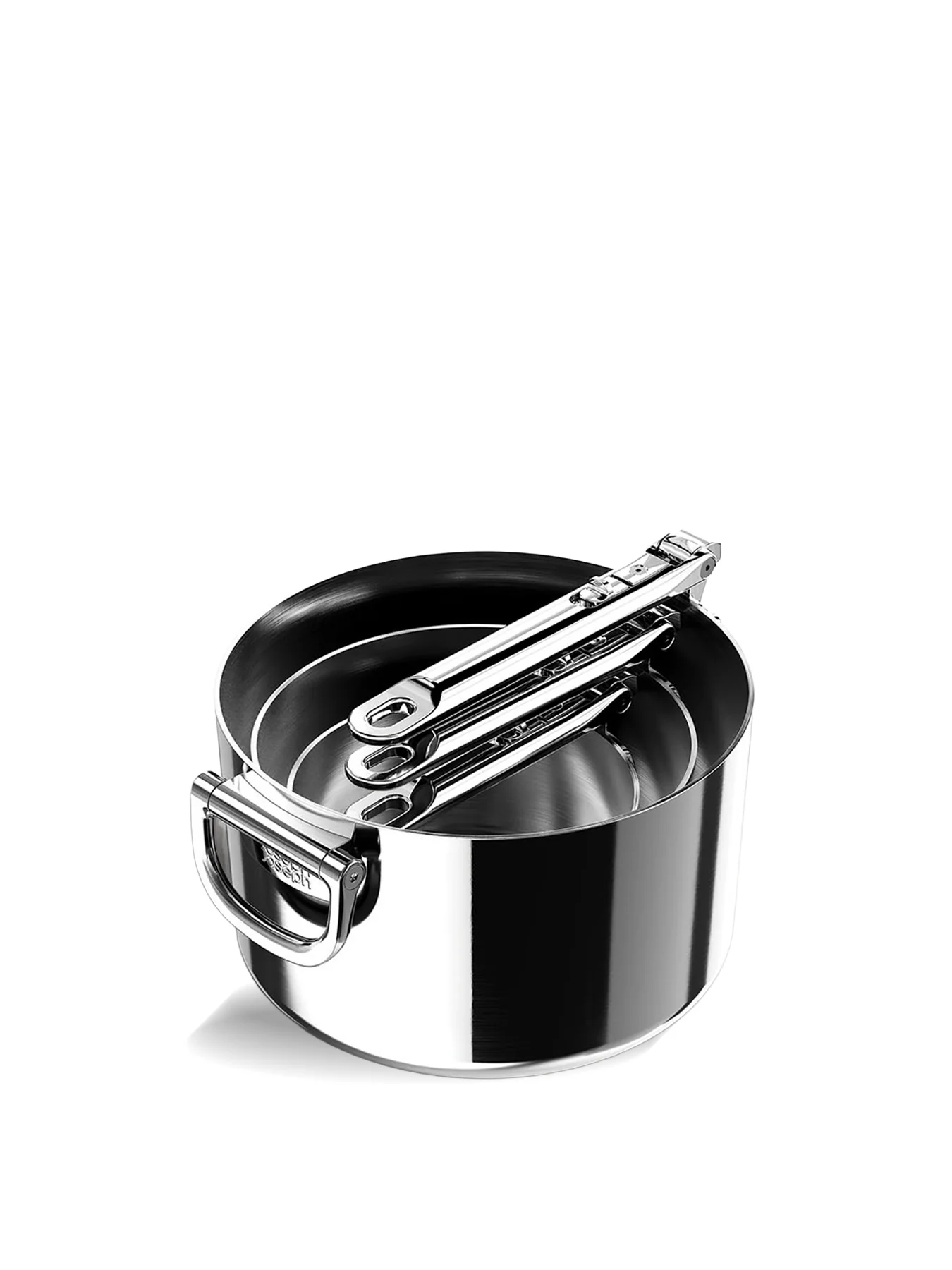 Space Steel 6 Piece Stainless Steel Saucepan Set - Image 2