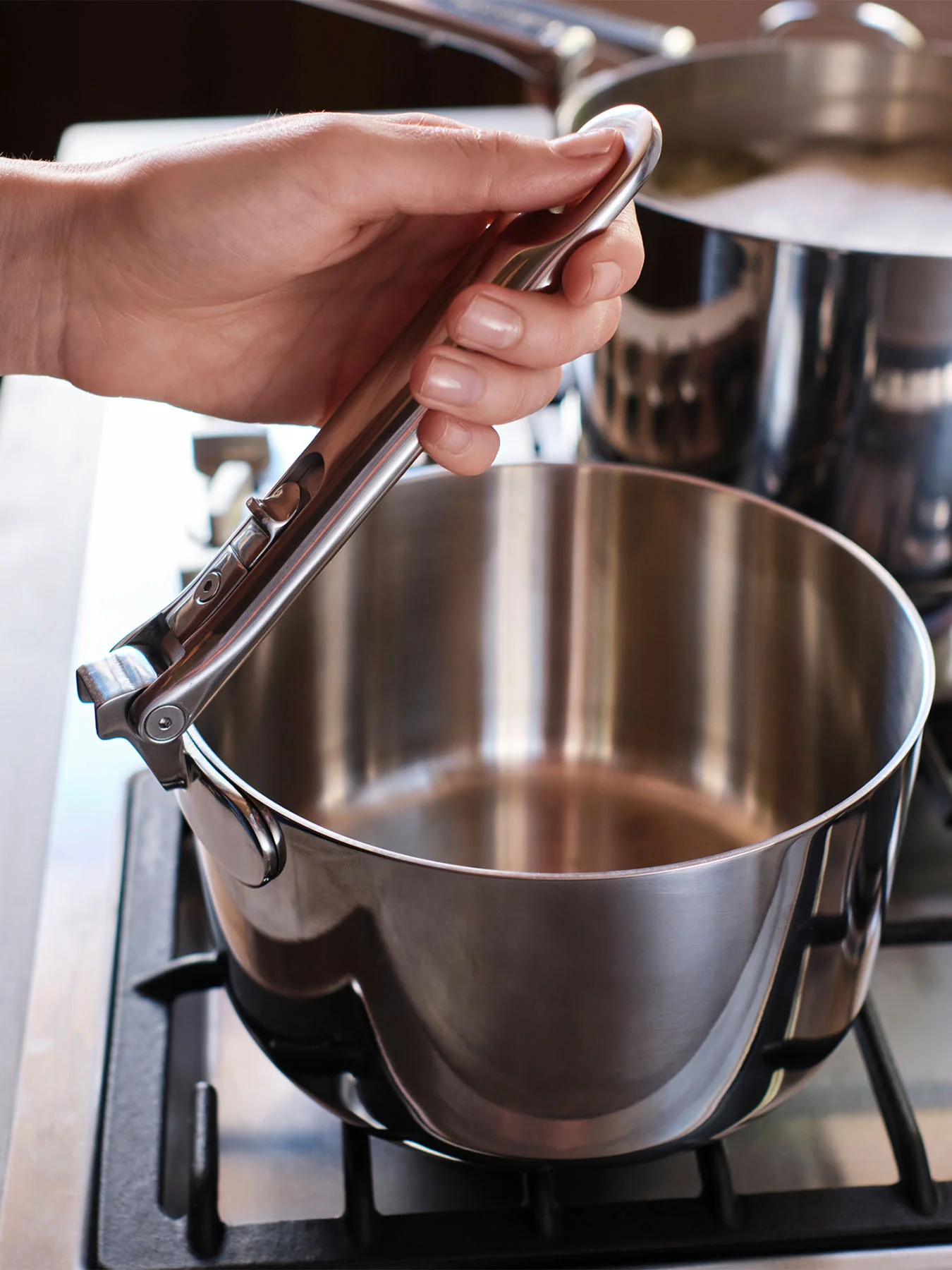 Space Steel 6 Piece Stainless Steel Saucepan Set - Image 5
