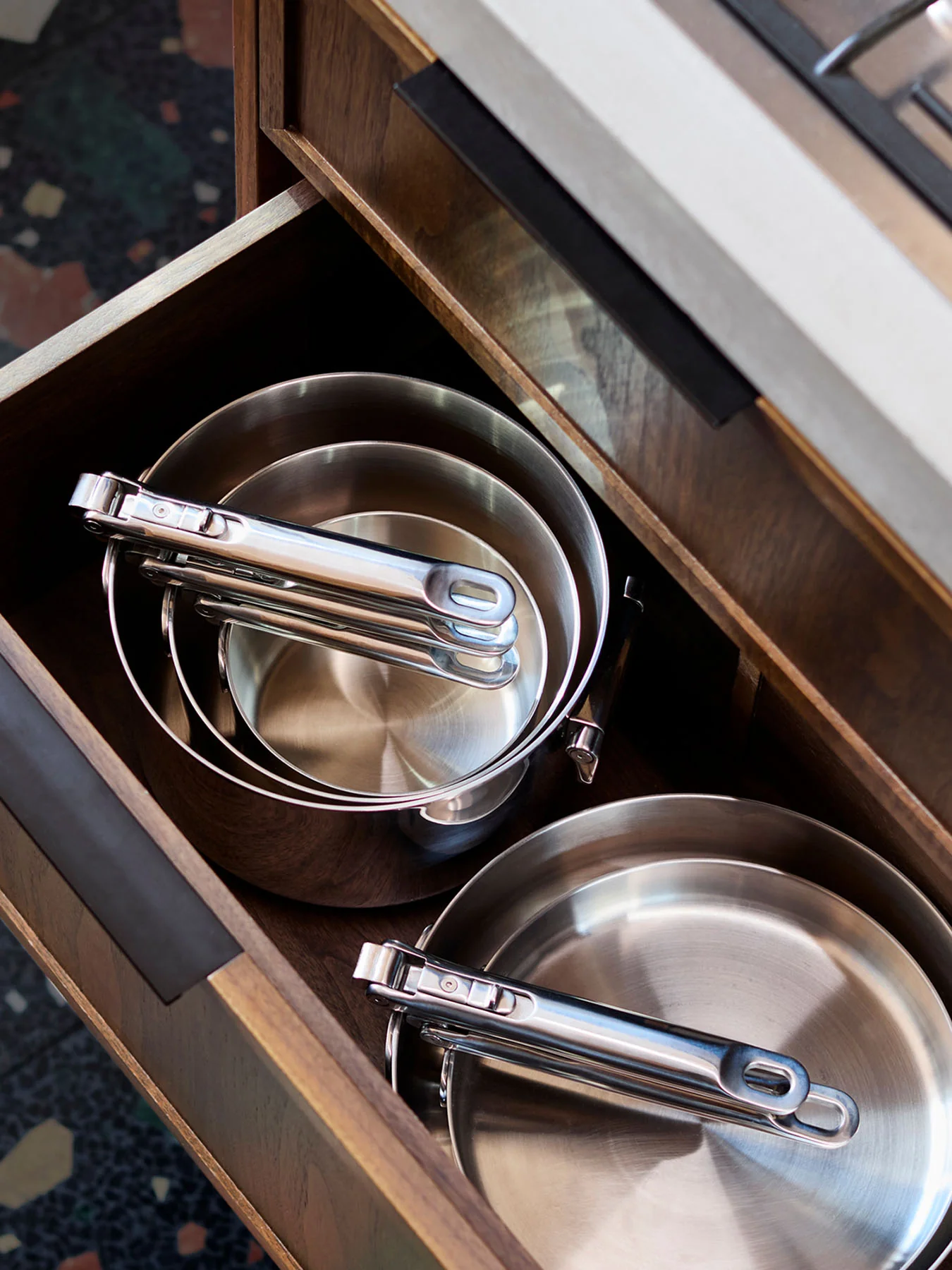 Space Steel Stainless Steel Frying Pan 24cm - Image 4