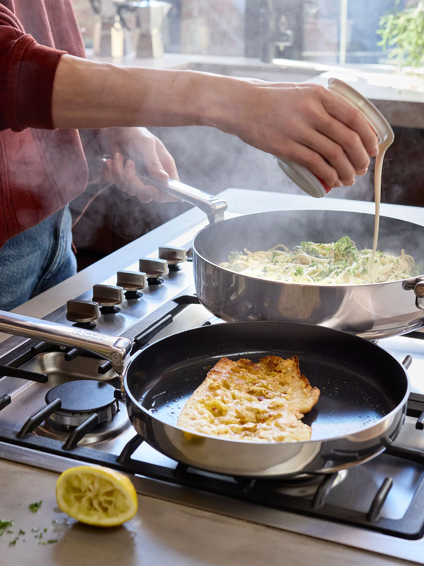 Space Steel Stainless Steel Coated Frying Pan 28cm - Image 4