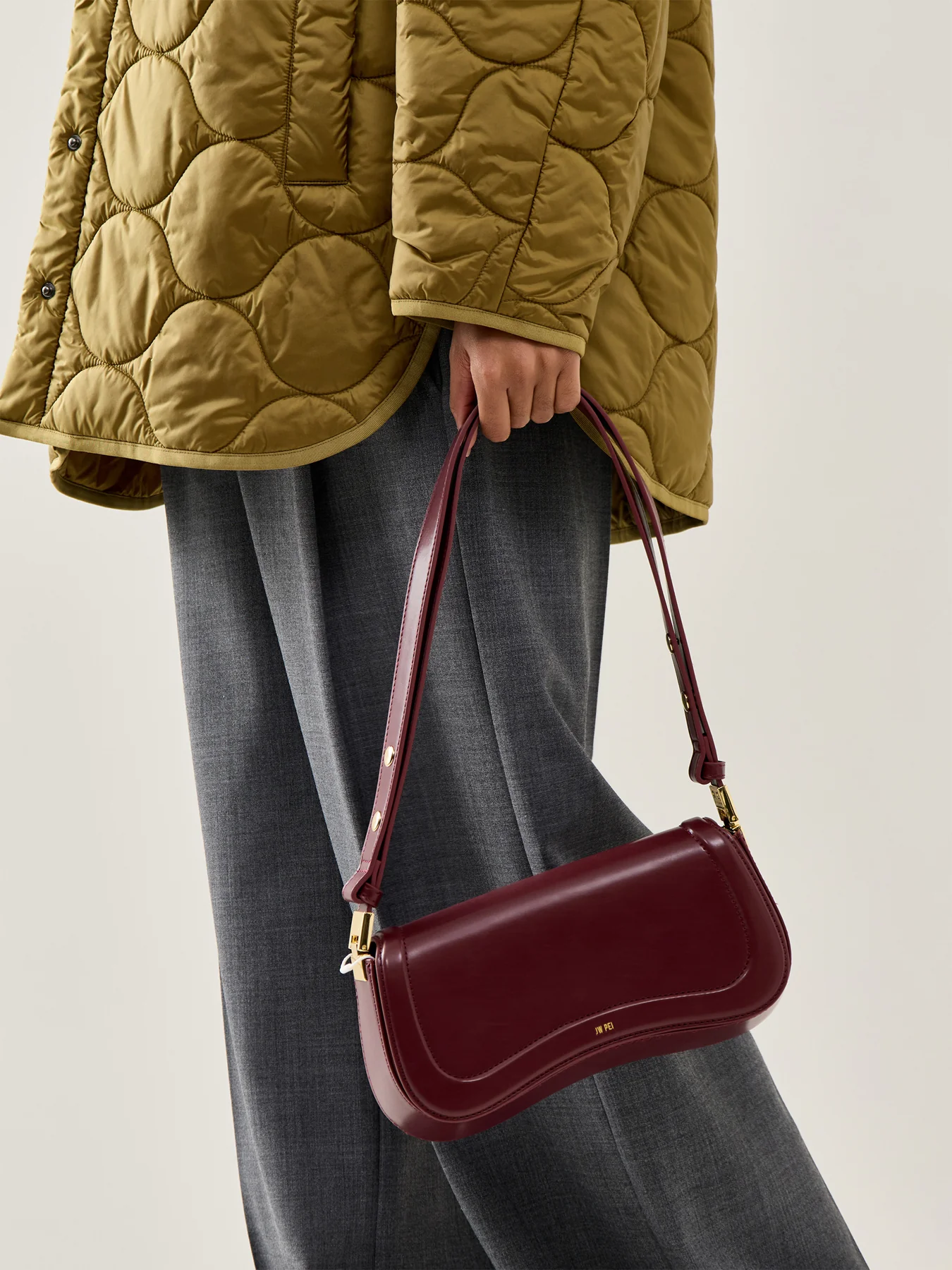Joy Shoulder Bag Burgundy - Image 2