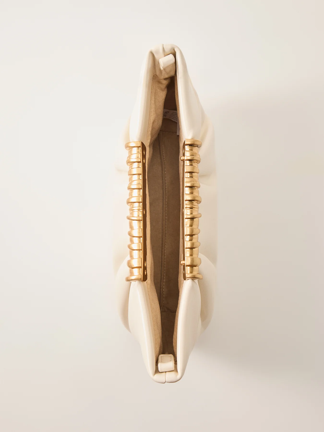 Leia Pleated Clutch Champagne - Image 5