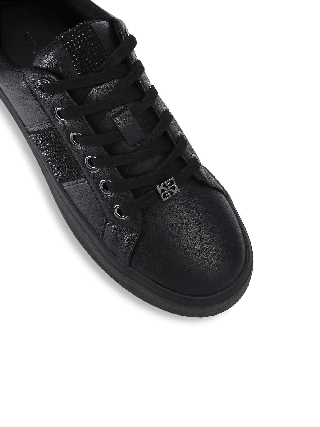 Lucie Lace Up Trainers White - Image 4