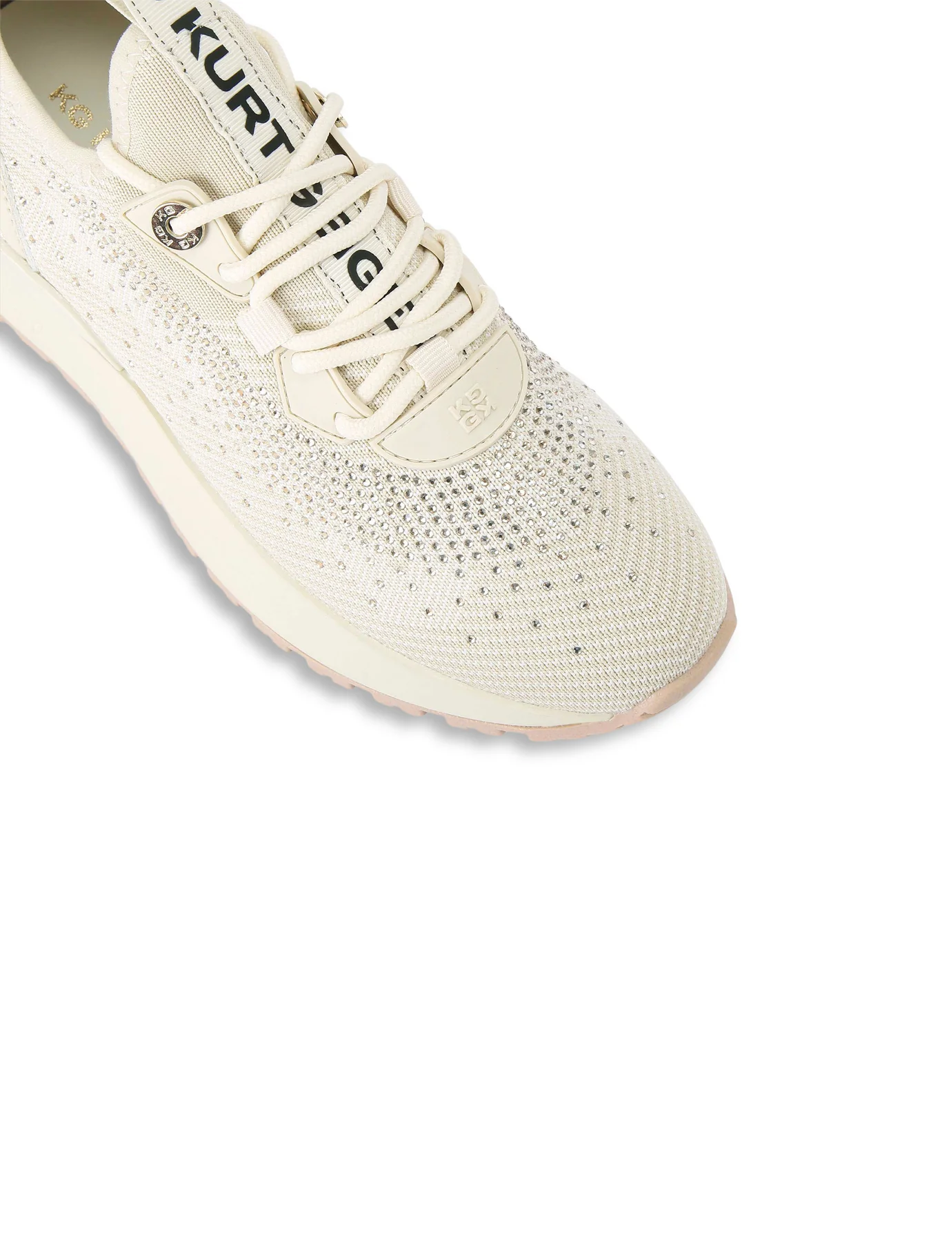 Louisa Knit Gem Bone Trainers - Image 4