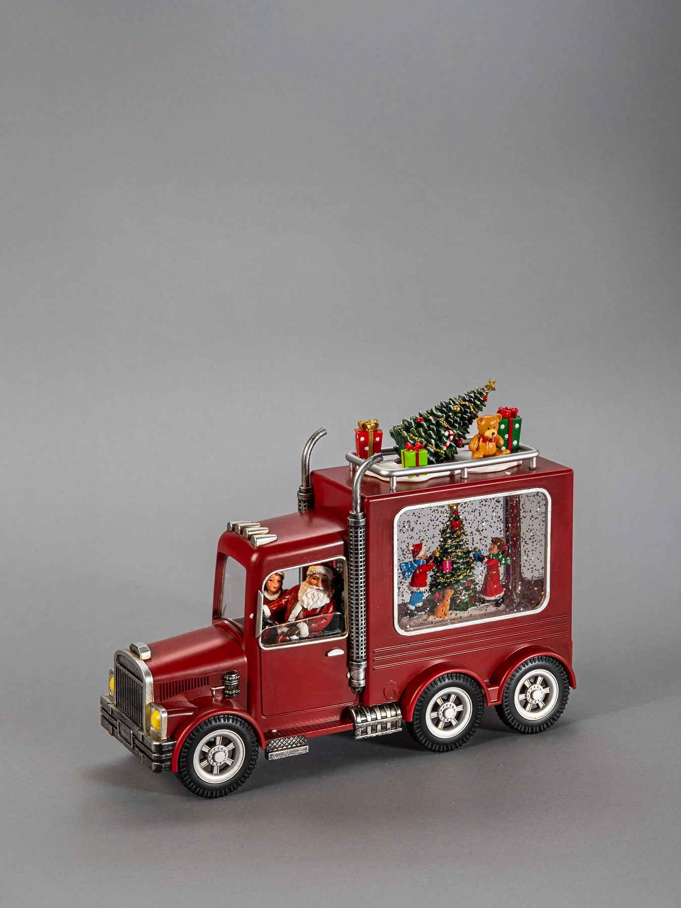 Water Lantern 3xAA Santa's Truck Warm White LED 5Hrs Timer - Image 3