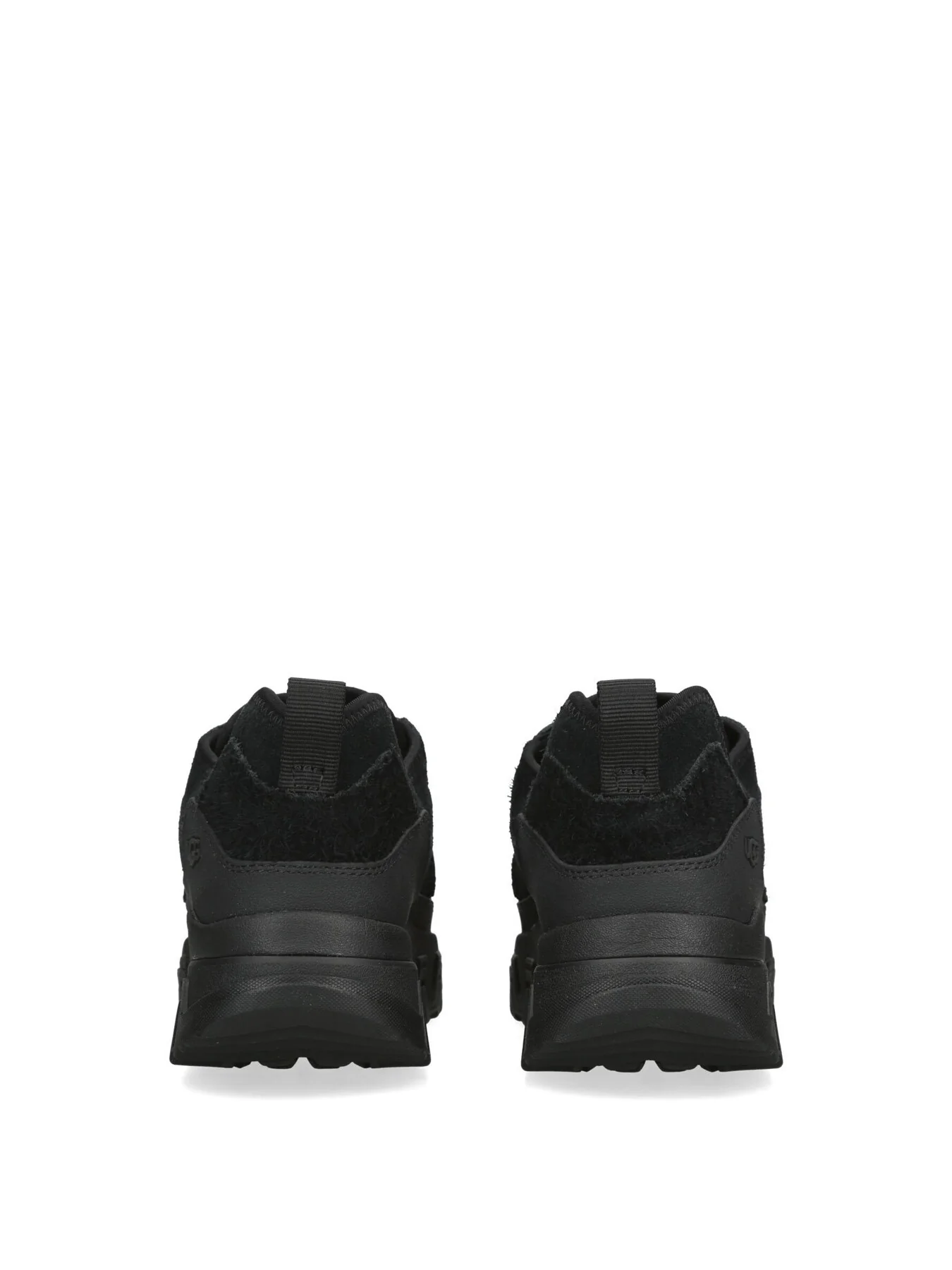 Mens Captrail Suede Low Top Trainers Black - Image 3