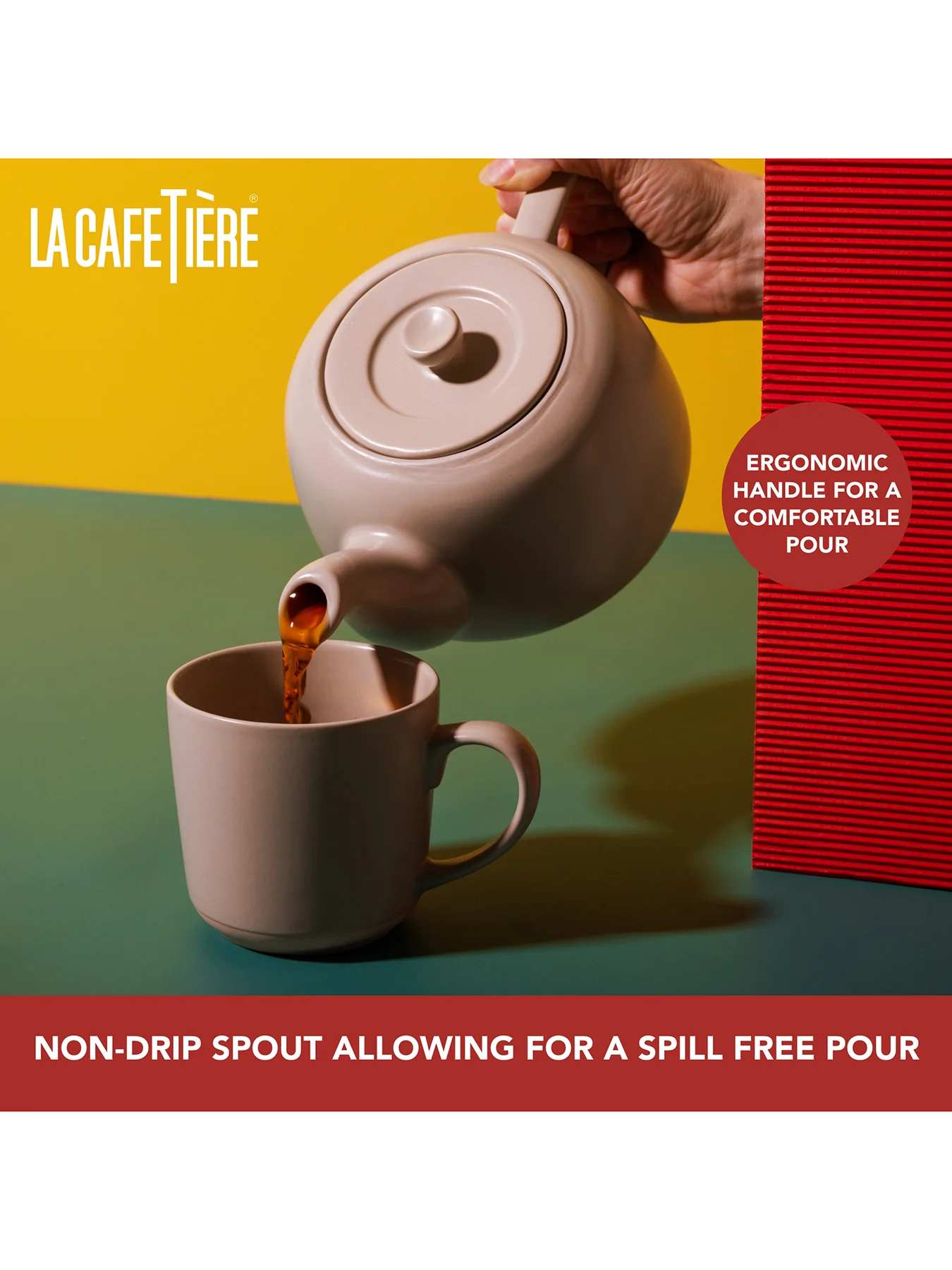 Ceramic Teapot Brown - Image 2