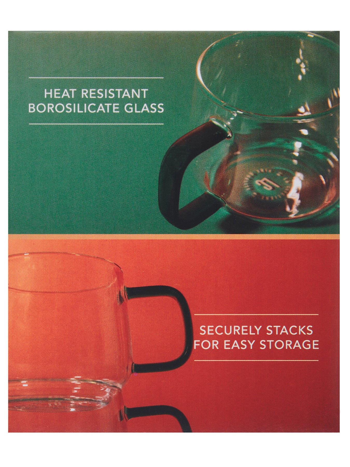 Gyro Double Walled Mugs Set of 2 Green - Image 3