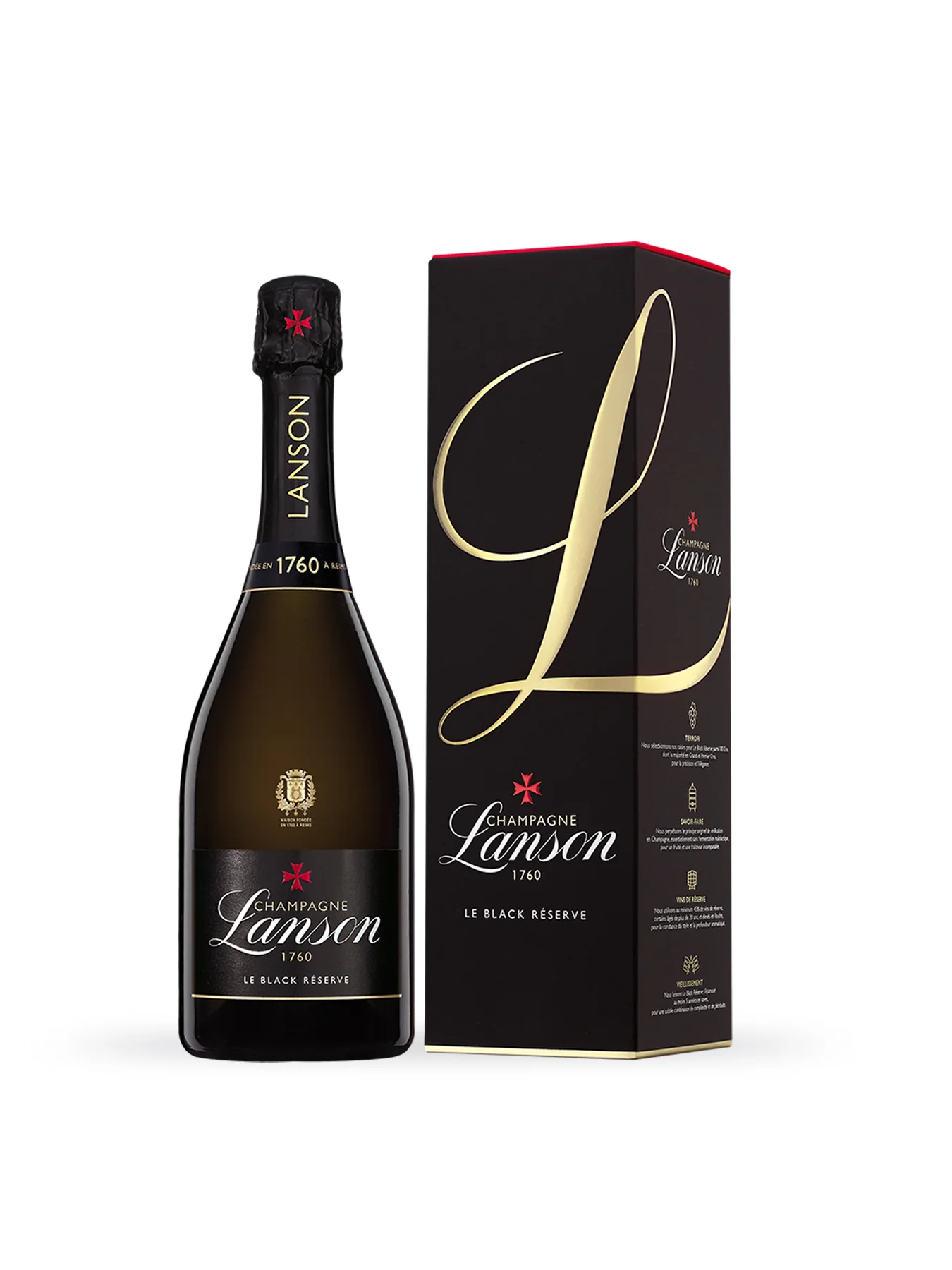 Lanson Le Black Reserve NV Champagne Gift Box - Image 2