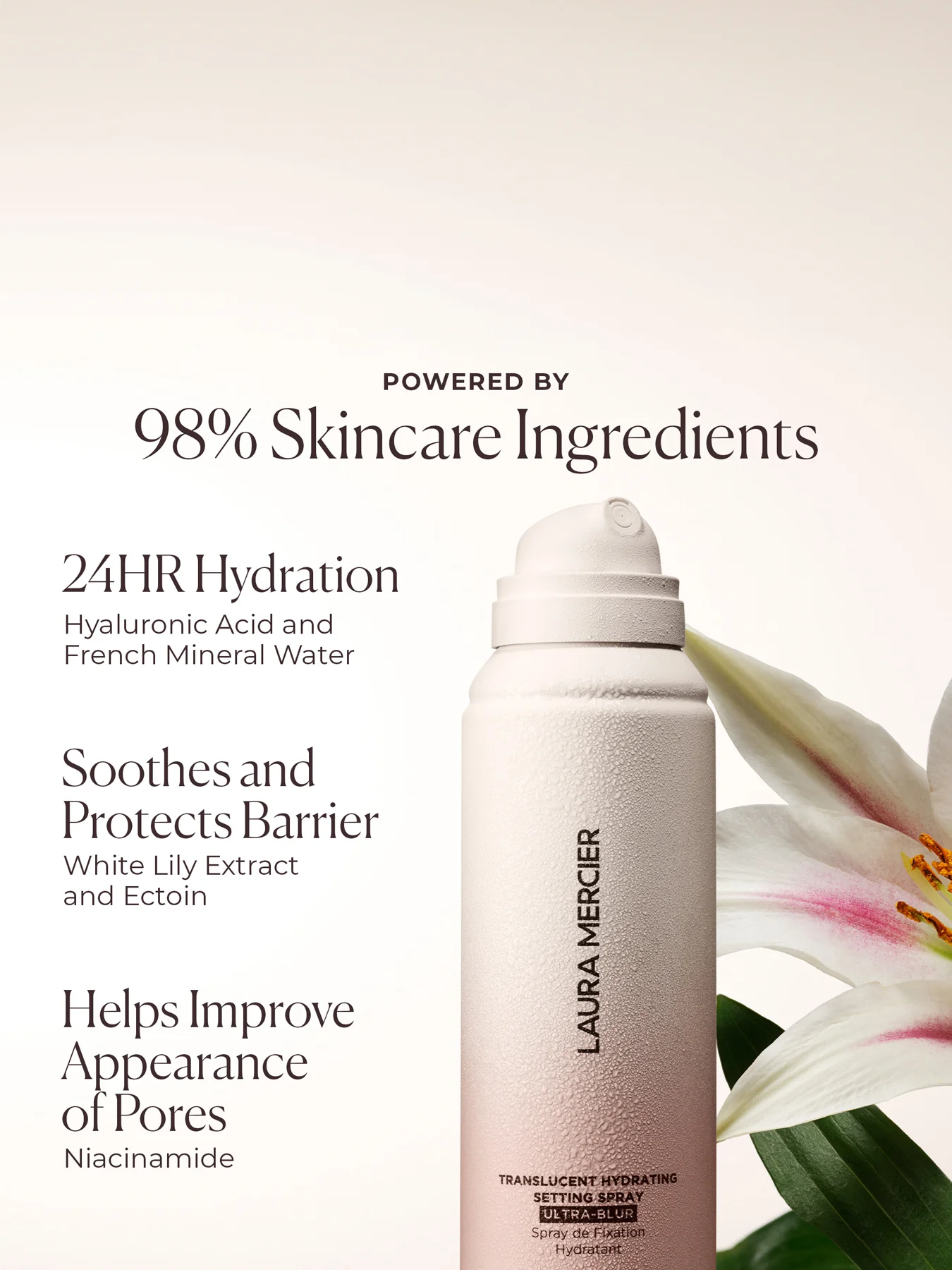 Translucent Hydrating Setting Spray Ultra Blur - Image 3