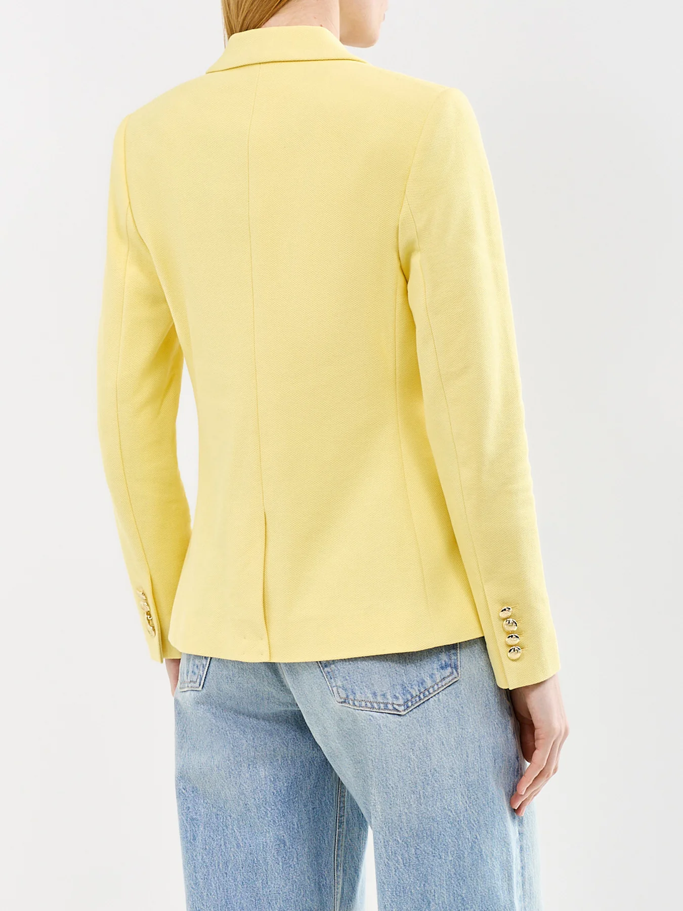 Anfisa Lined Blazer Yellow - Image 5