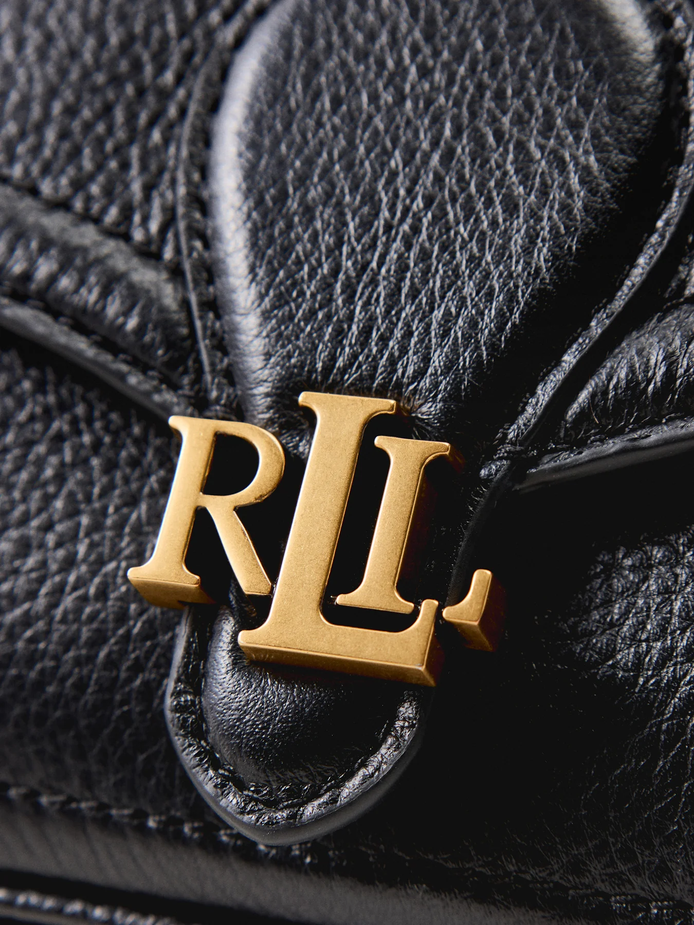 Bradley Large Leather Wallet On Chain Black - Image 5