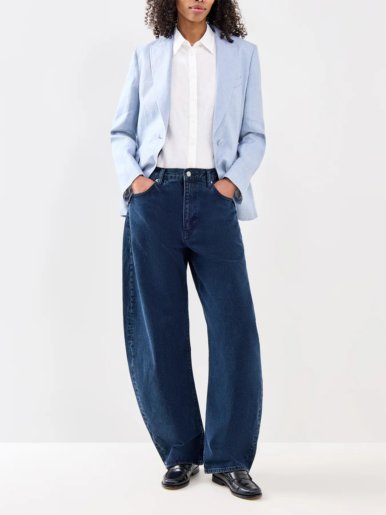 Linen Short Sleeve Shirt White - Image 2