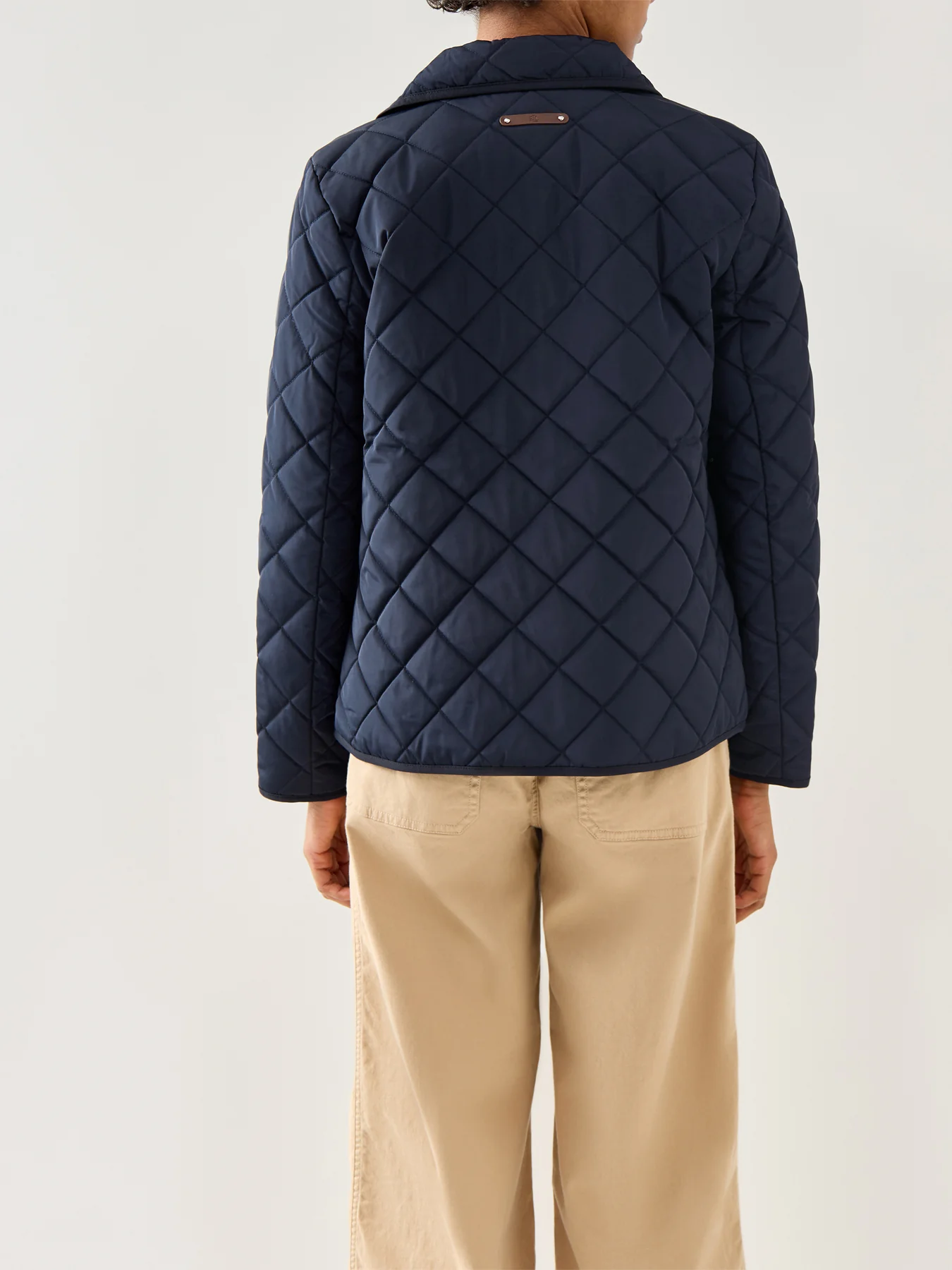 Crest Patch Diamond Quilted Jacket - Image 5
