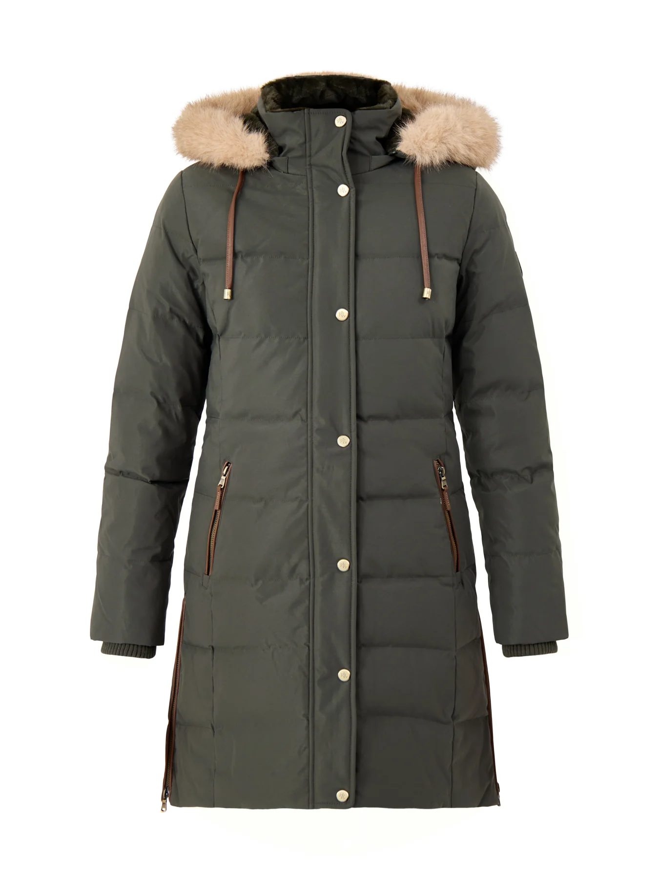 Insulated Hooded Coat Black