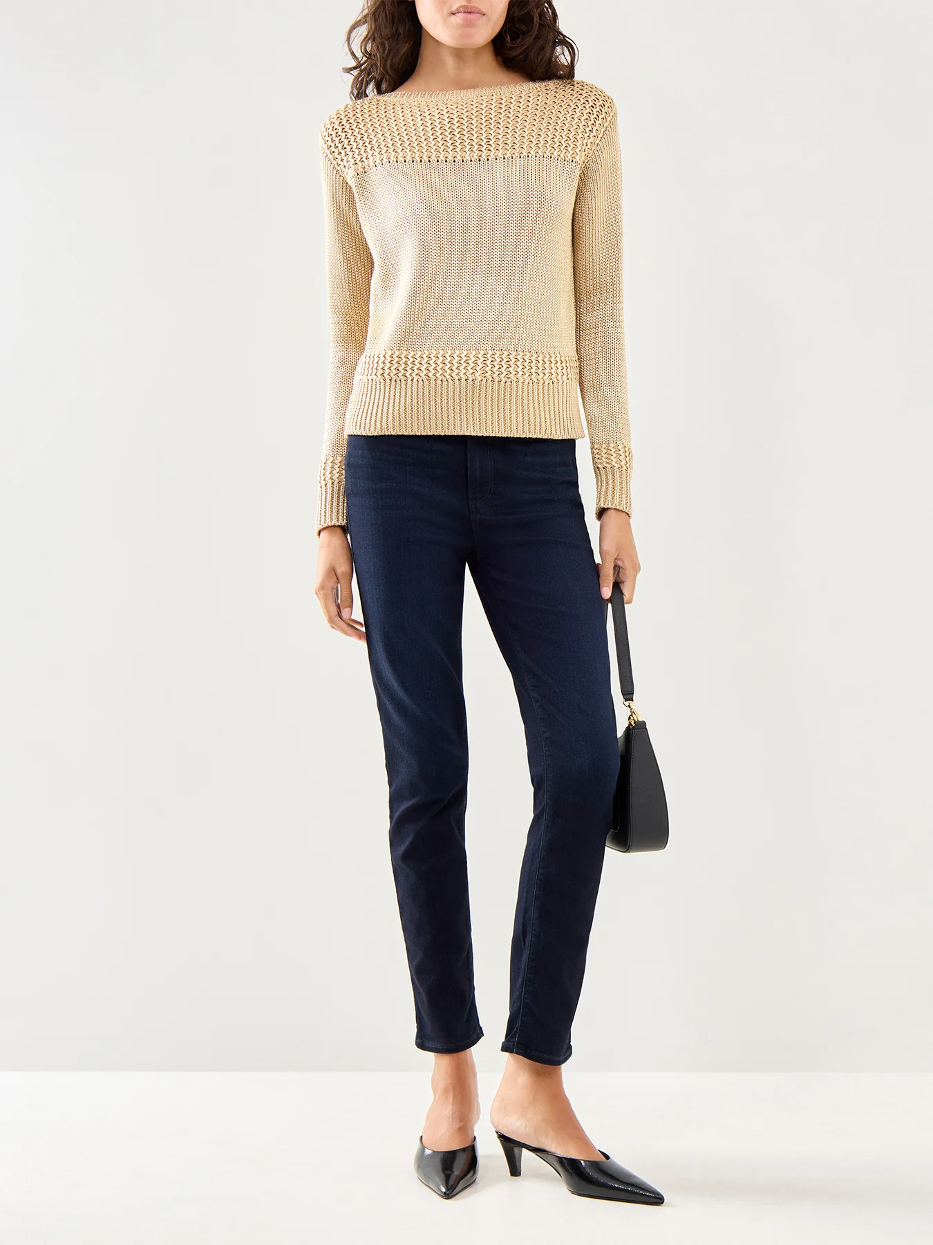 Jinhala Long Sleeve Cotton Pullover Tan - Image 2