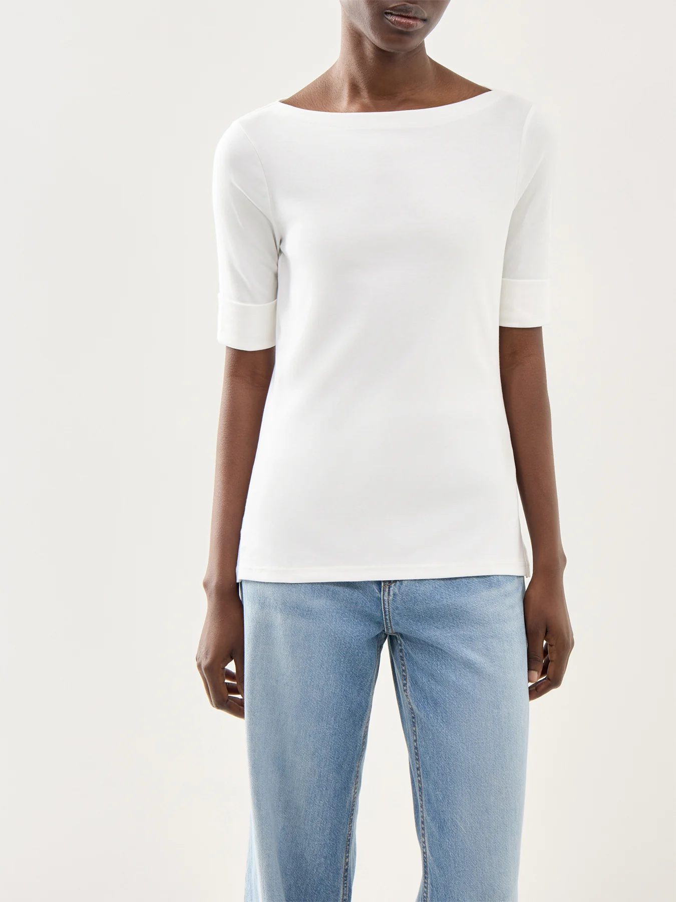 Judy Elbow Sleeve Knit White - Image 4