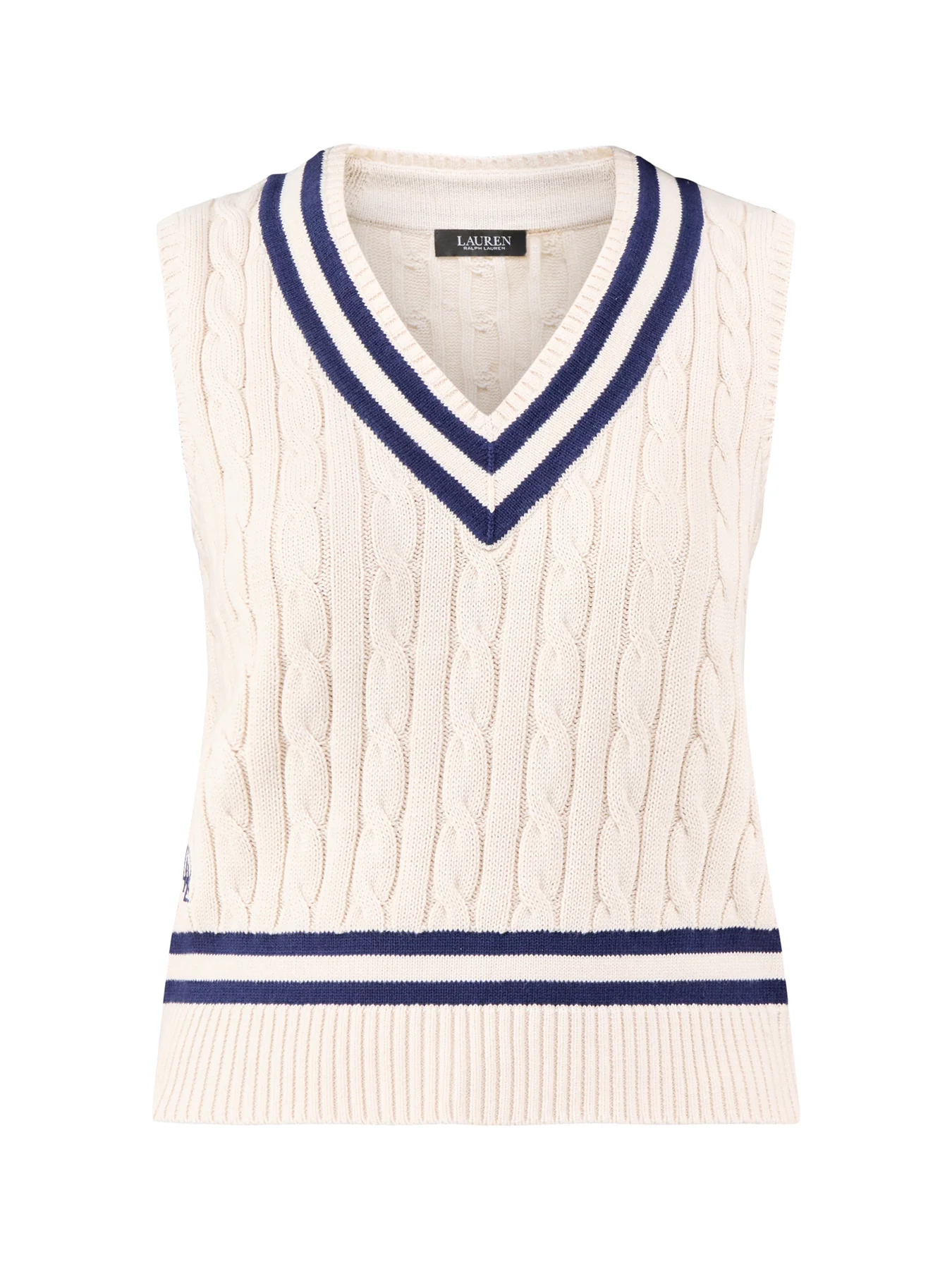 Cotton Sleeveless Vest Cream